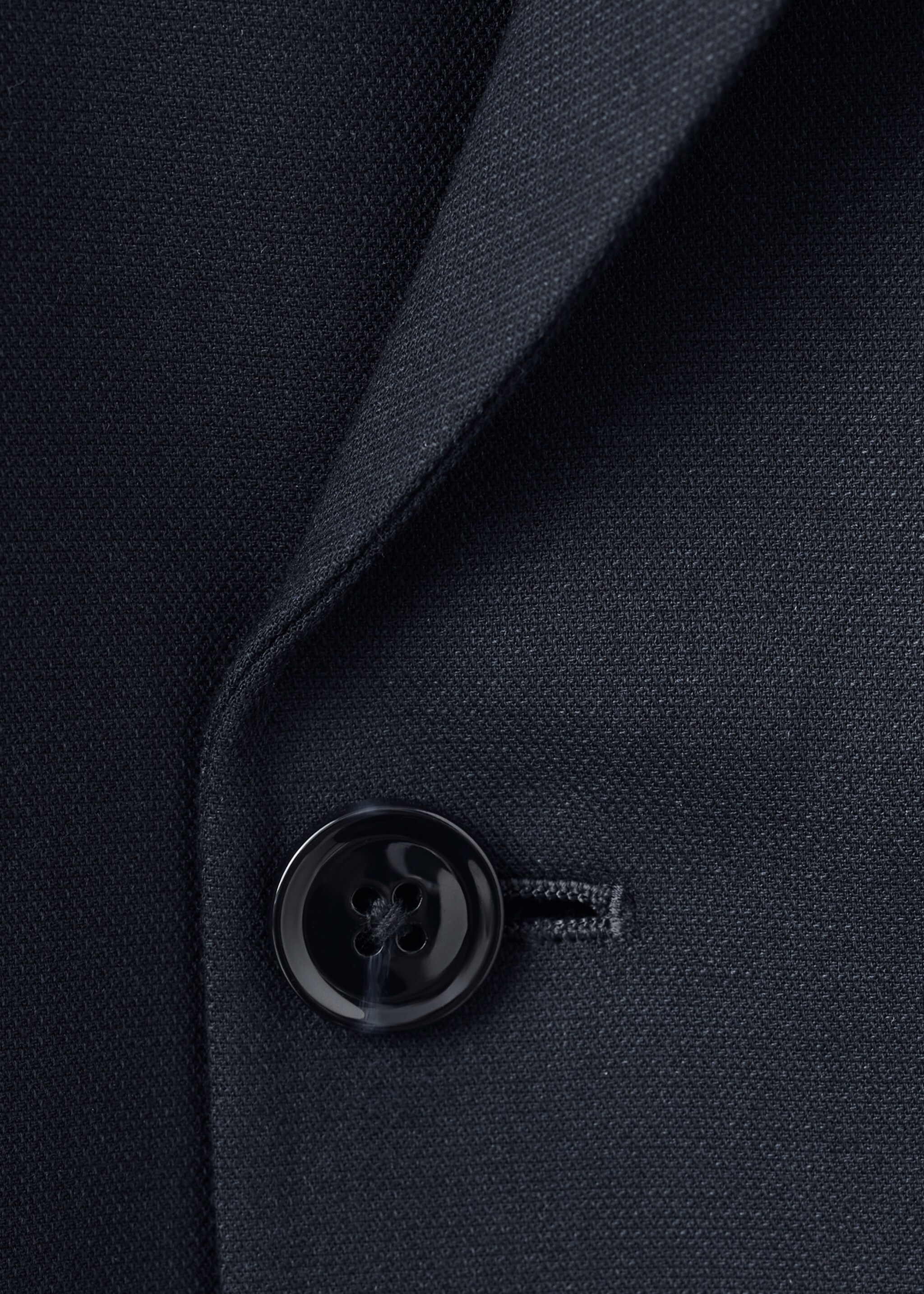 Monaco double-breasted slim-fit suit jacket - Details of the article 8, Navy. Ref: 27025943-05.