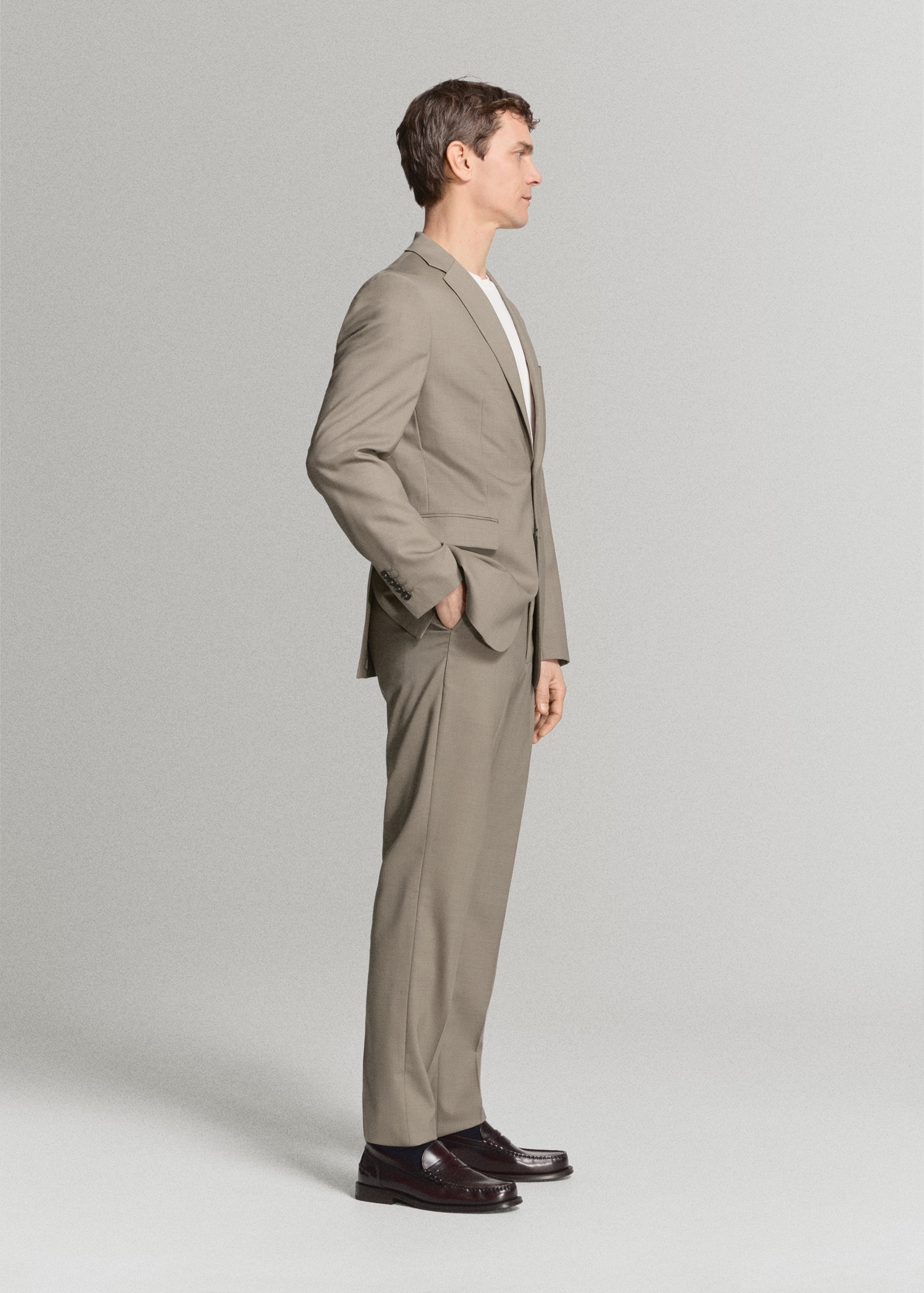 Turin 100% wool suit pants - Details of the article 2