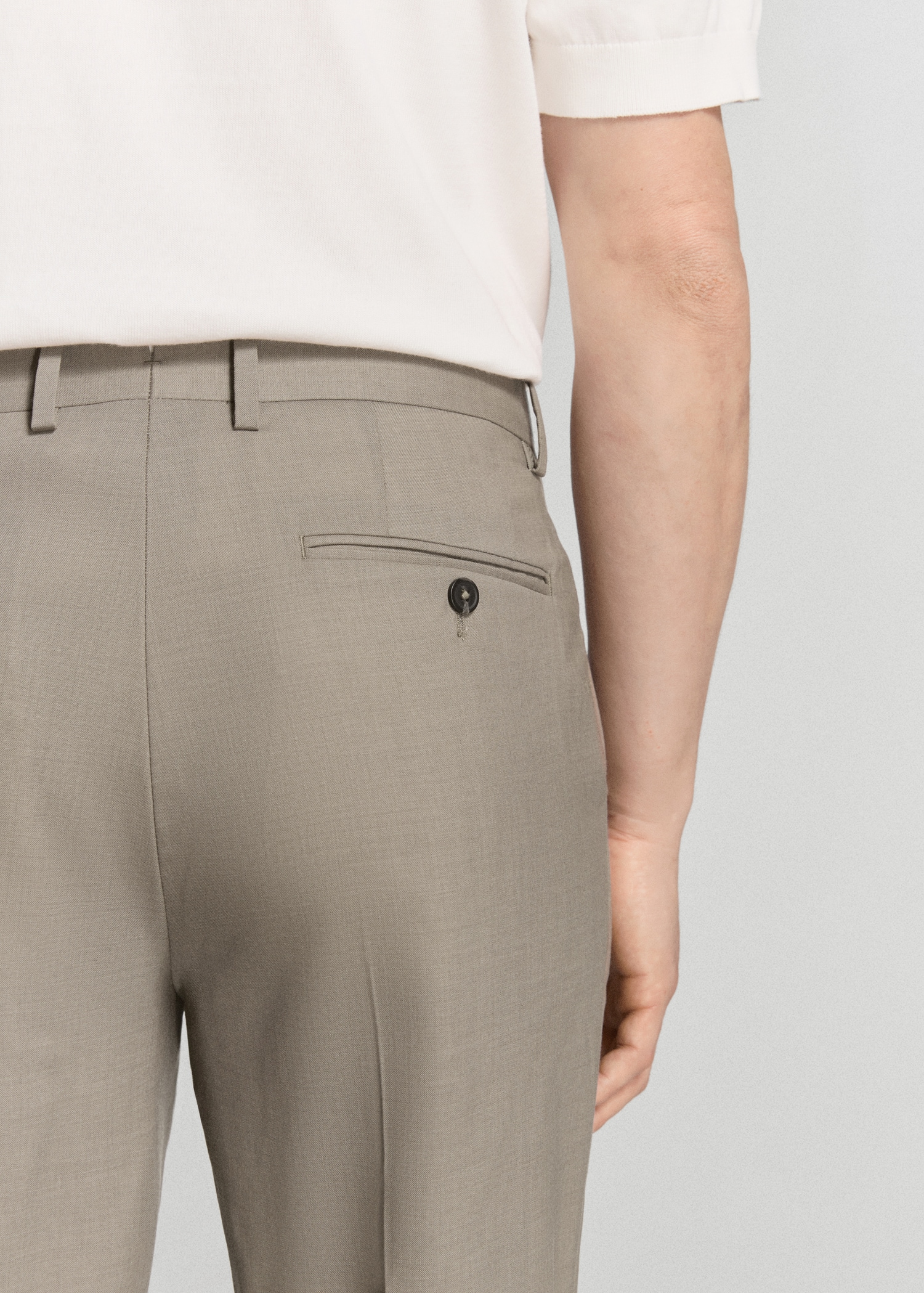 Turin 100% wool suit pants - Details of the article 3