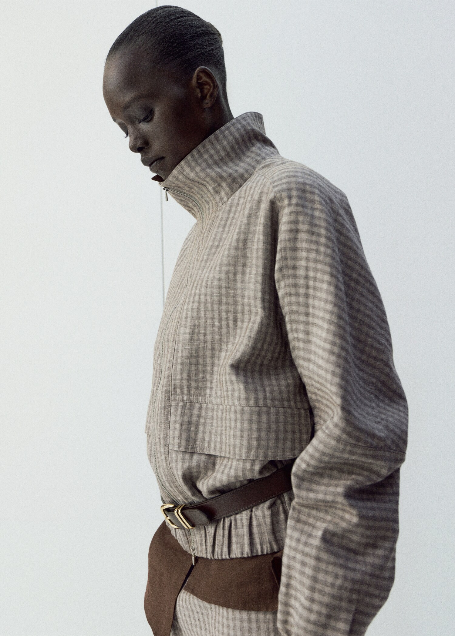 Veste bomber carreaux - Détail de l'article 1