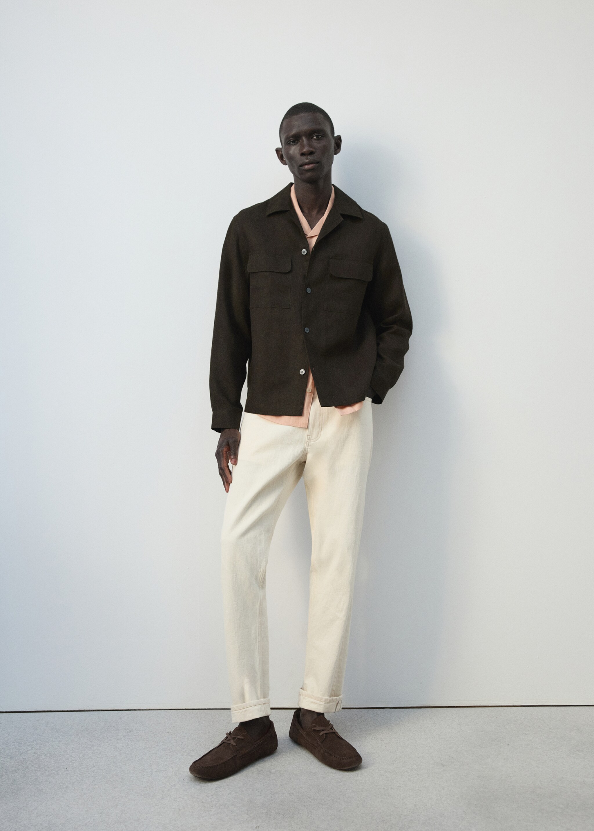 Sobrecamisa 100% lli coll bowling - Detall de l'article 1, Xocolata. Ref: 27026712-02.