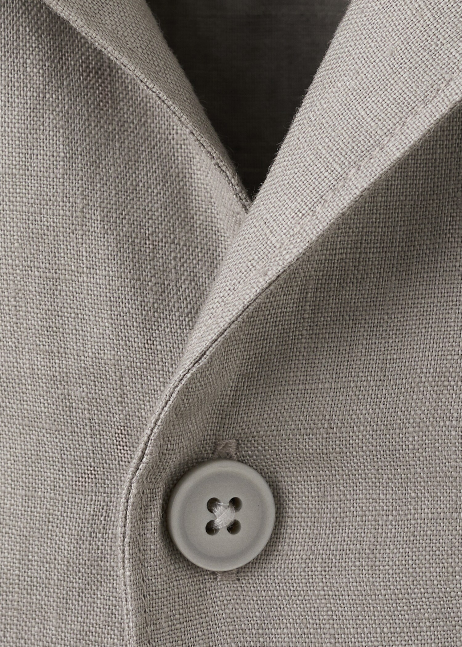 Bowling collar overshirt 100% linen - Details of the article 8