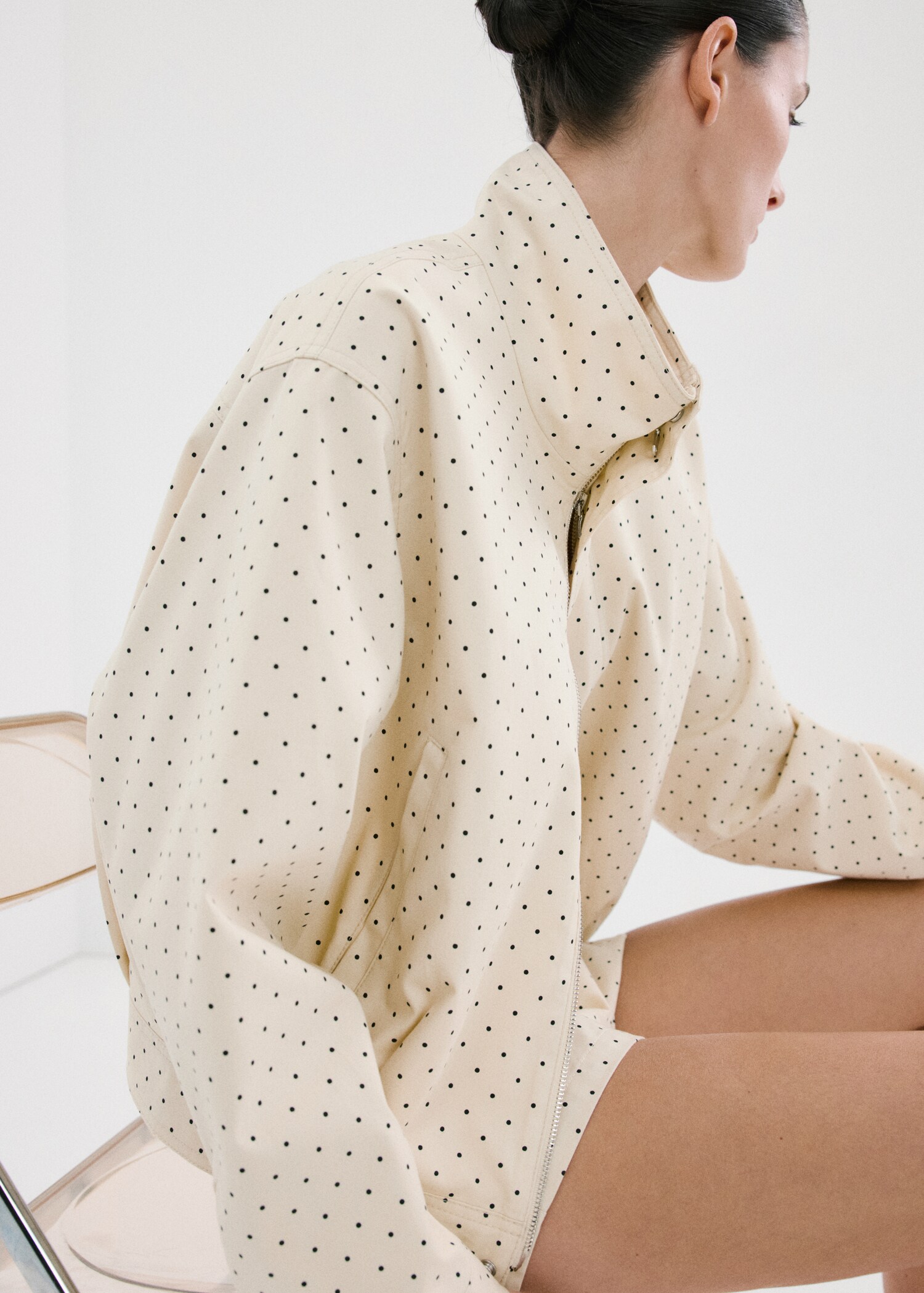 Dots bomber jacket - Details of the article 3