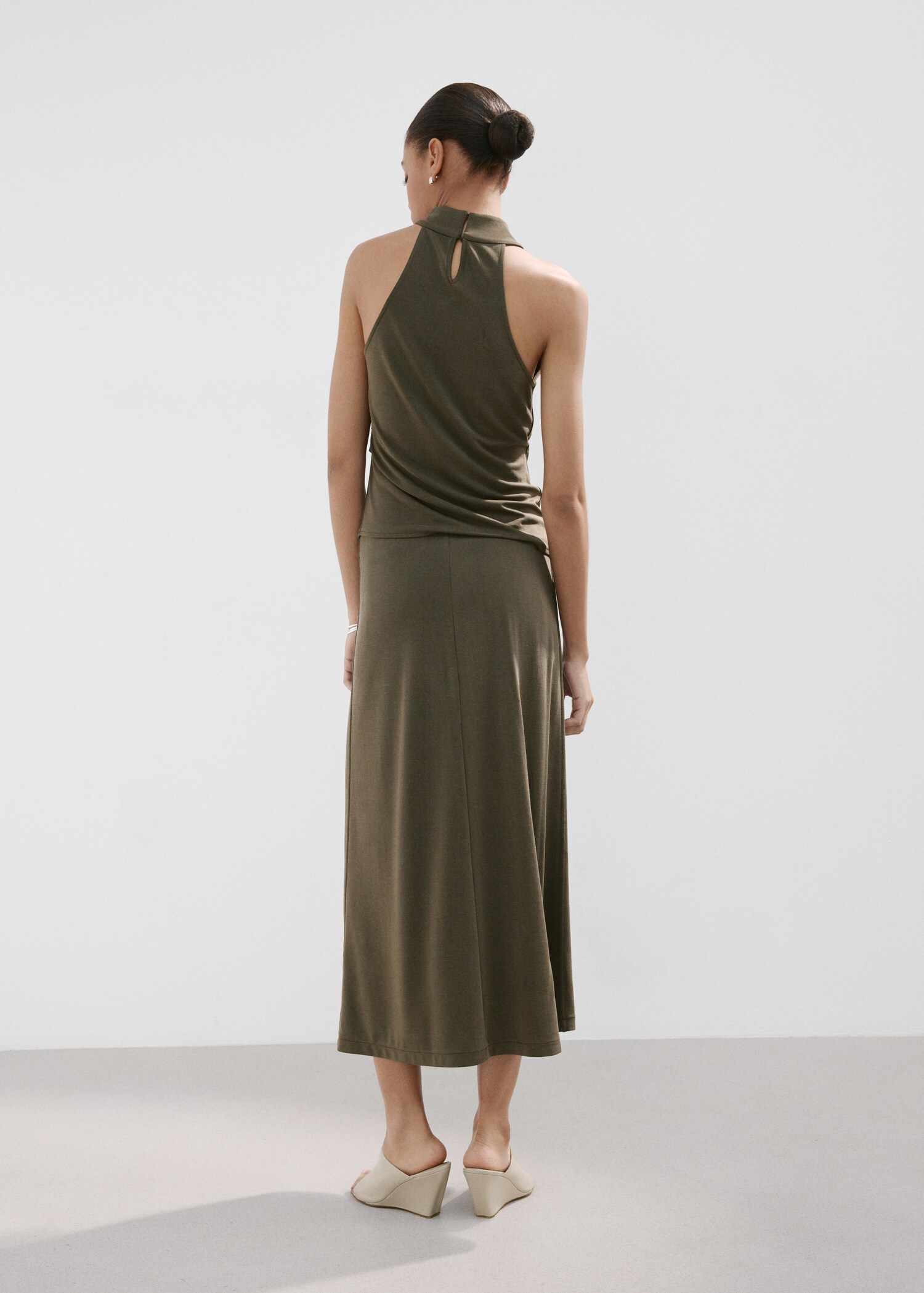 Asymmetric ruched top - Reverse of the article