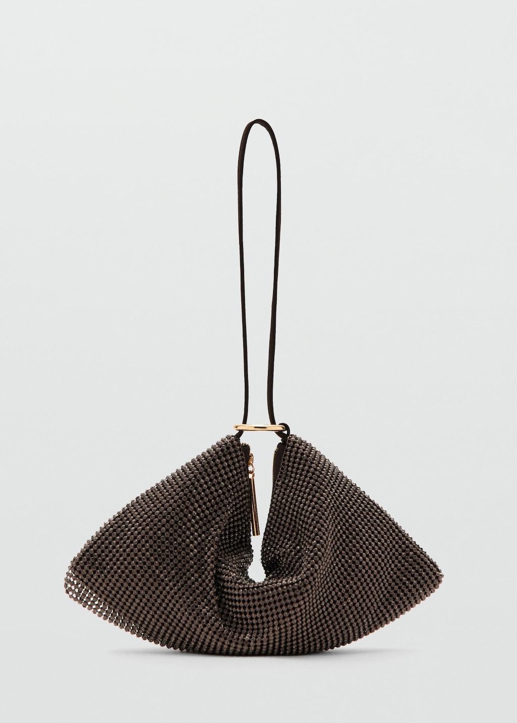 Handbag with rhinestones