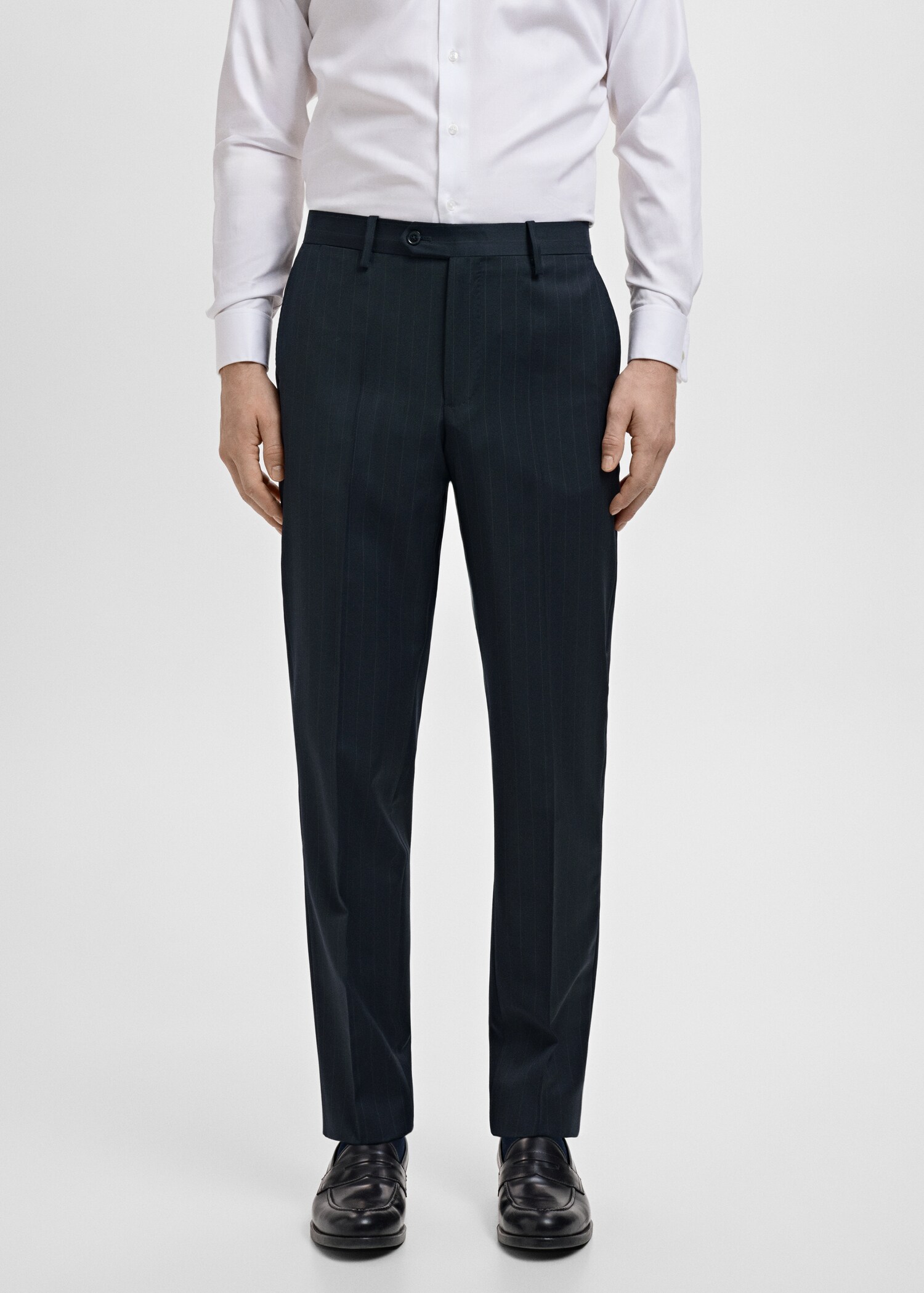 Venice 100% virgin wool suit trousers - Medium plane