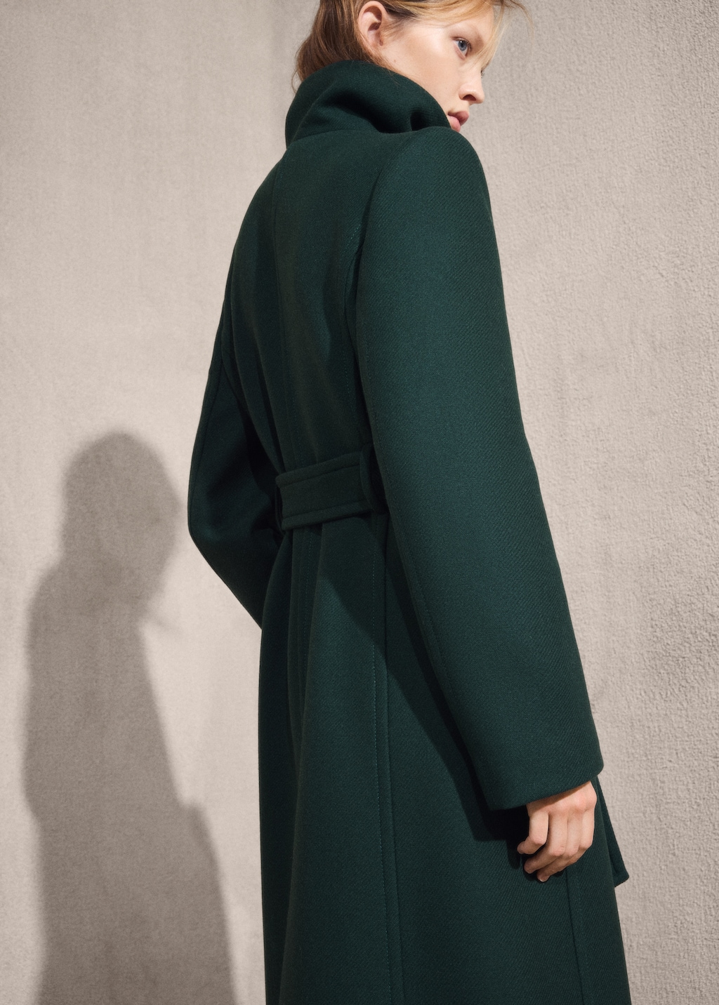 Manteco wool coat with belt