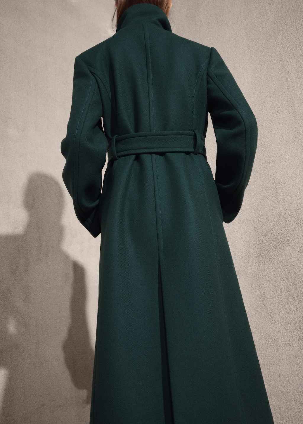 Manteco wool coat with belt