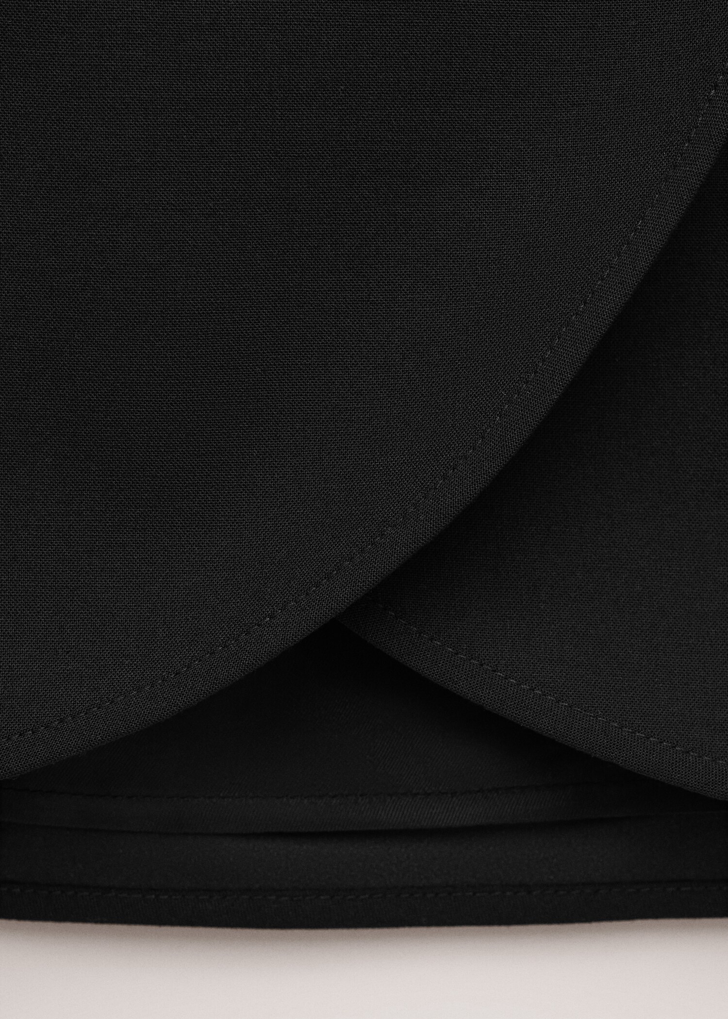 腰带系扣短裙 - null