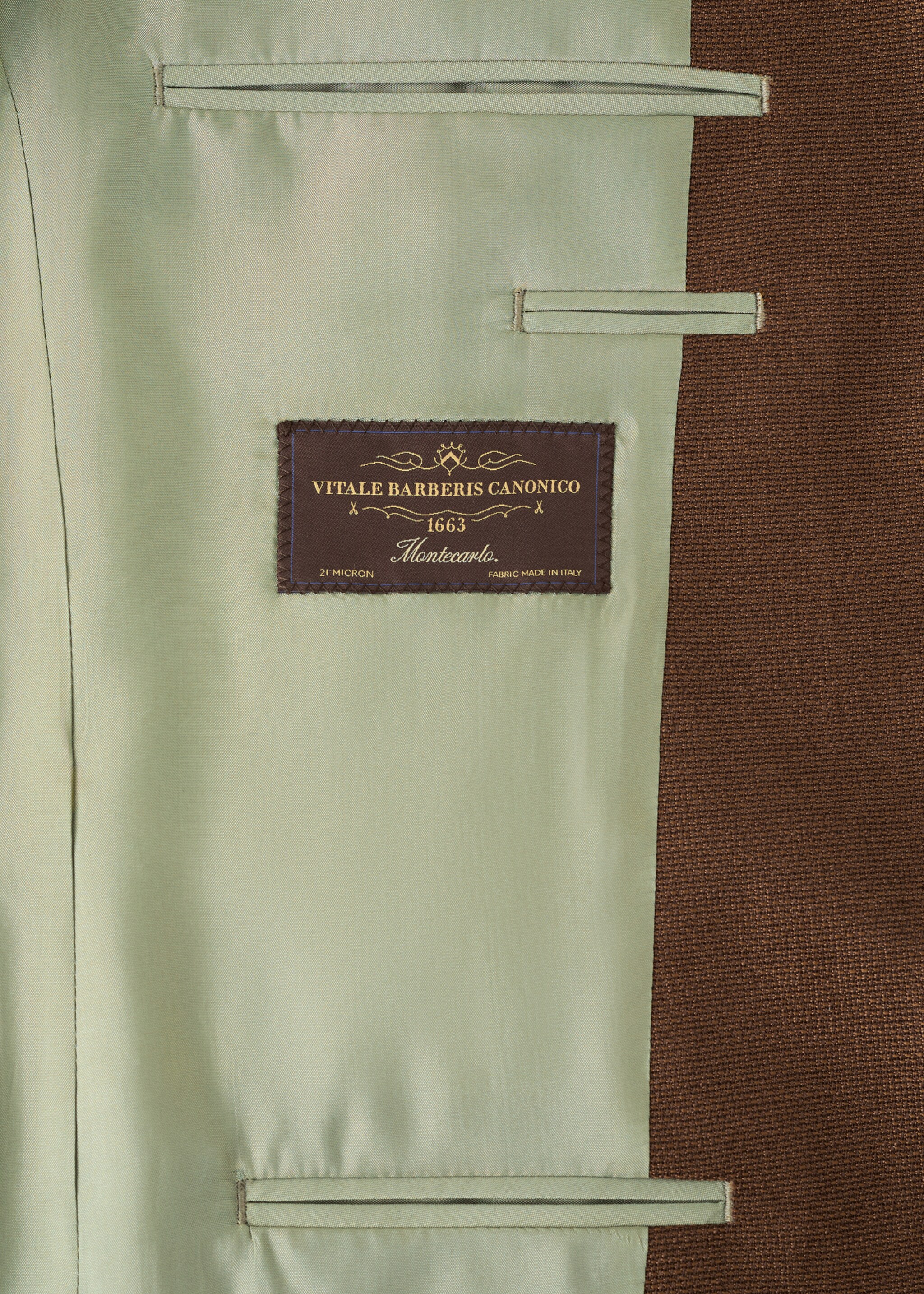 100% wool blazer Vitale Barberis Canonico® - Details of the article 0, Ochre. Ref: 27035152-01.