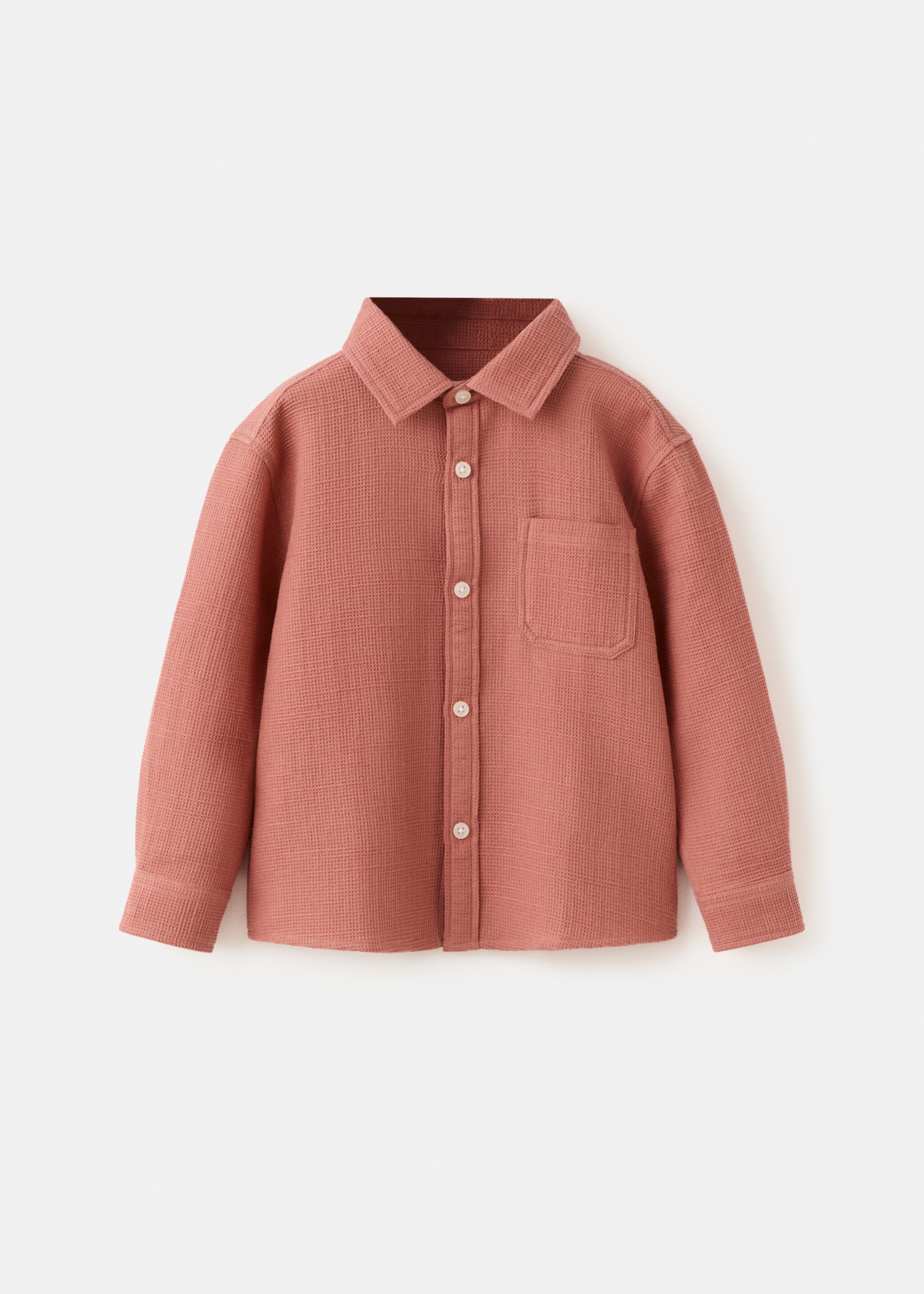 Cotton knit shirt - Article without model, Cherry. Ref: 27035153-01.