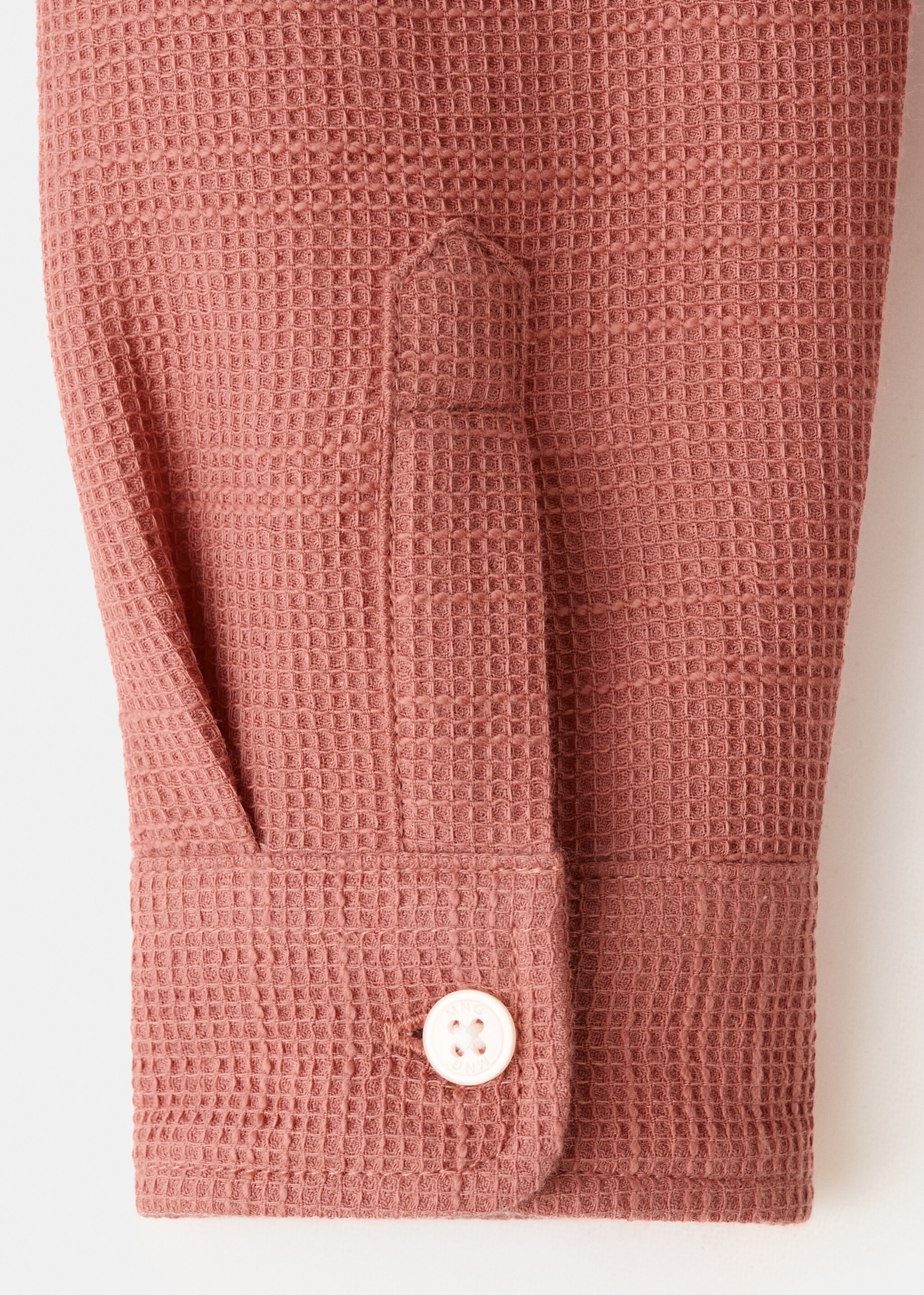 Cotton knit shirt - Details of the article 0, Cherry. Ref: 27035153-01.