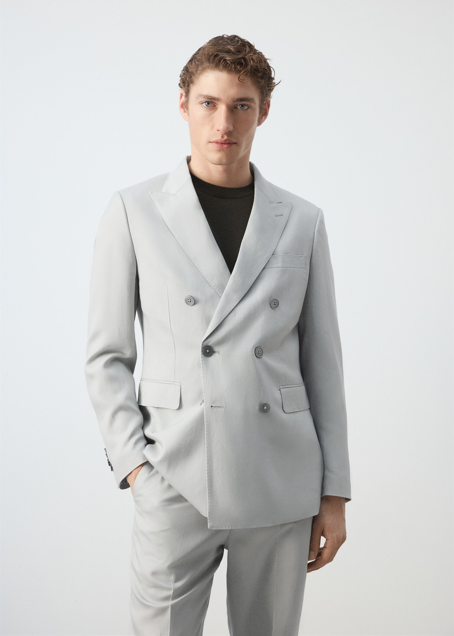 Slim-Fit-Zweireiher Amalfi - Mittlere Ansicht