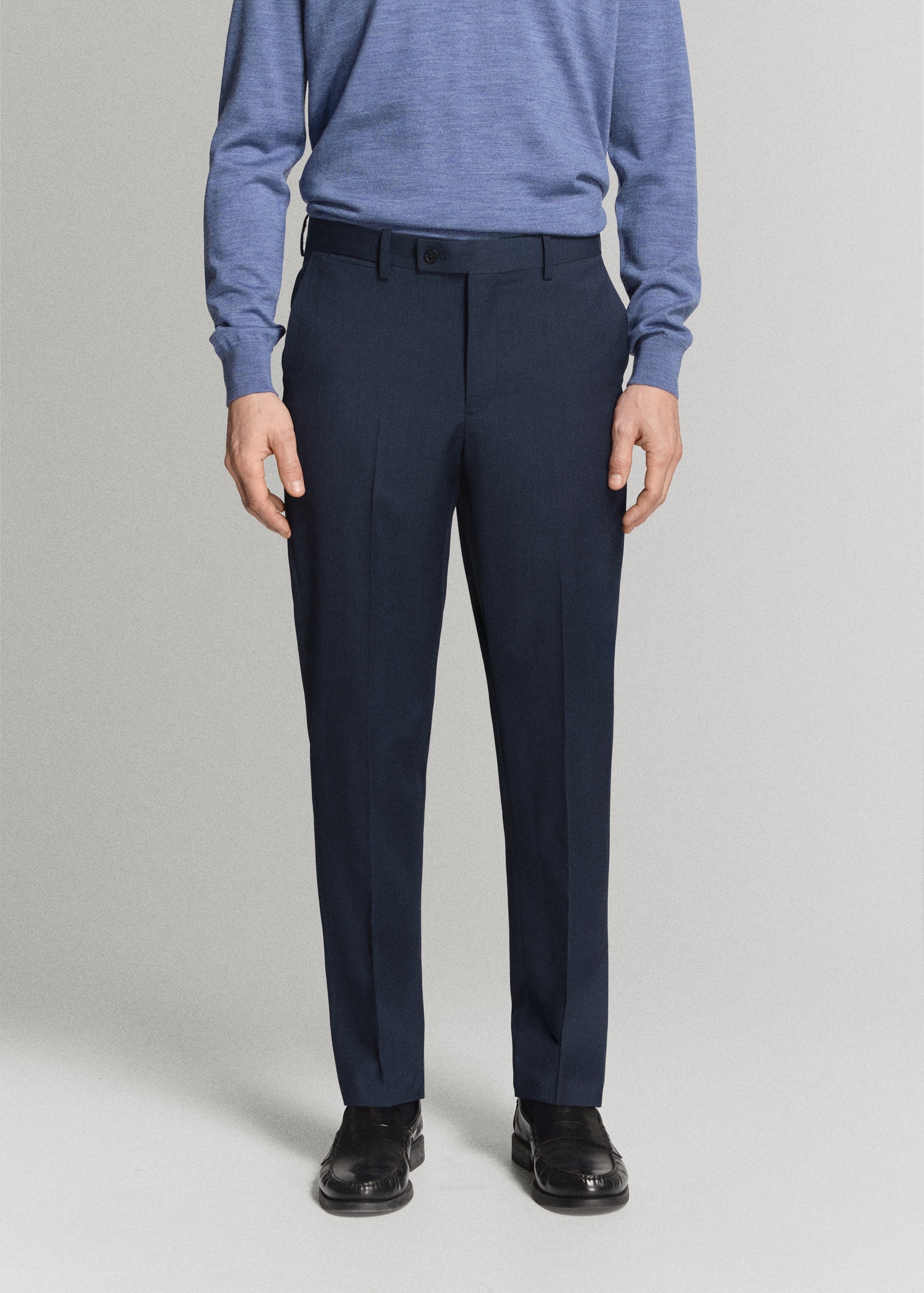 Turin 100% wool suit pants - Medium plane