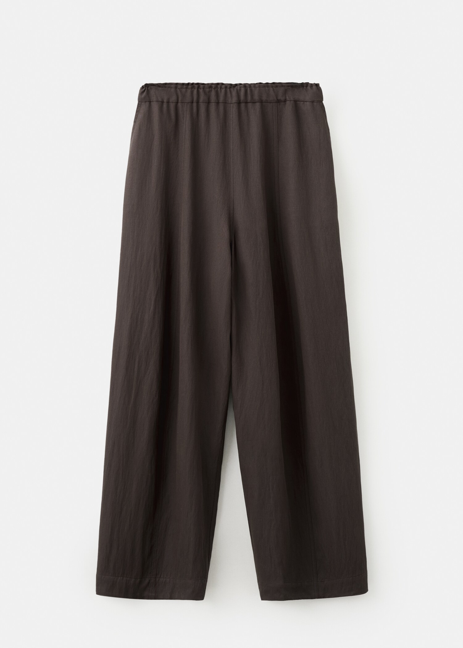 Mid-rise lyocell trousers - Article without model