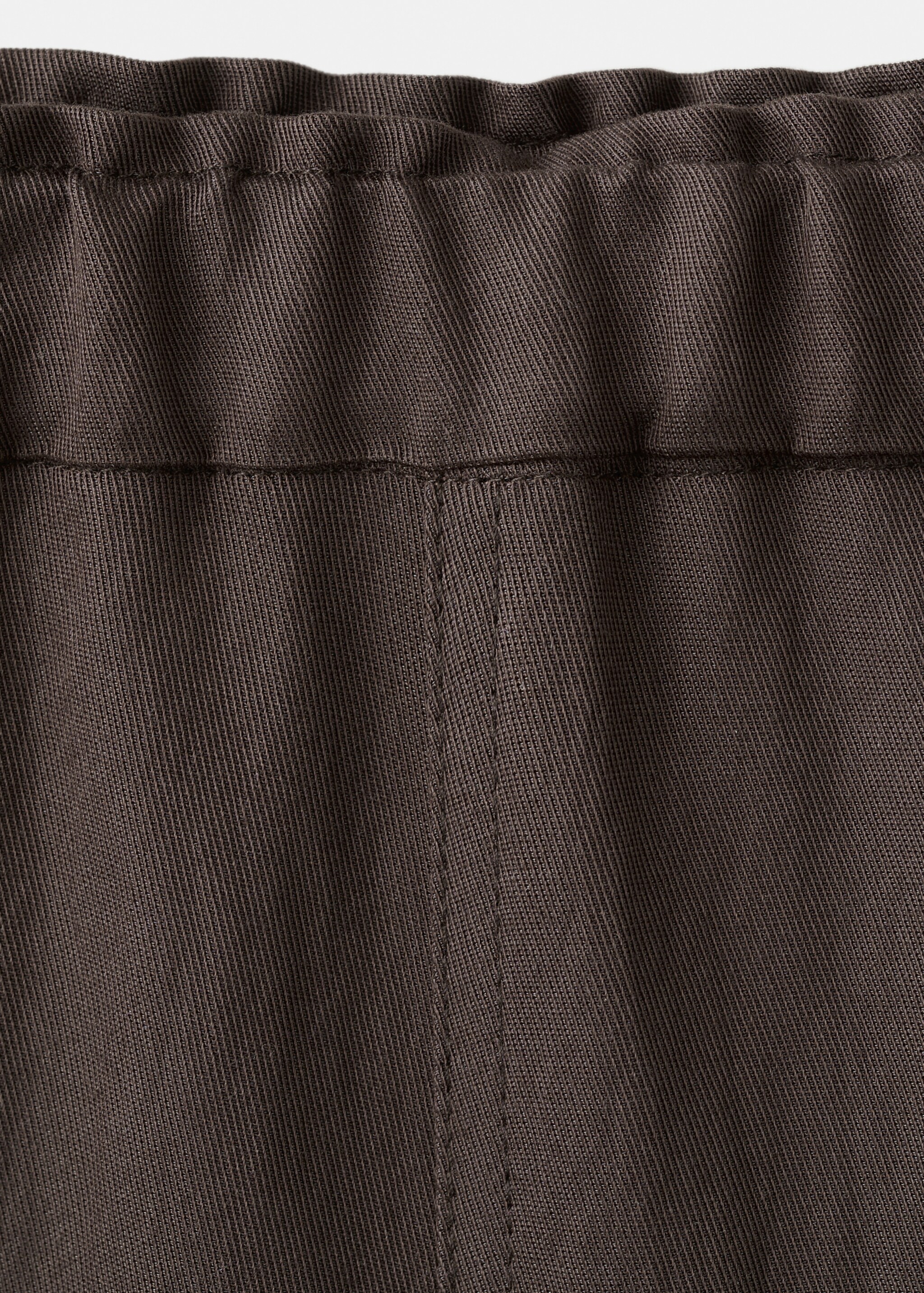 Mid-rise lyocell trousers - Details of the article 0, Purple. Ref: 27036348-01.