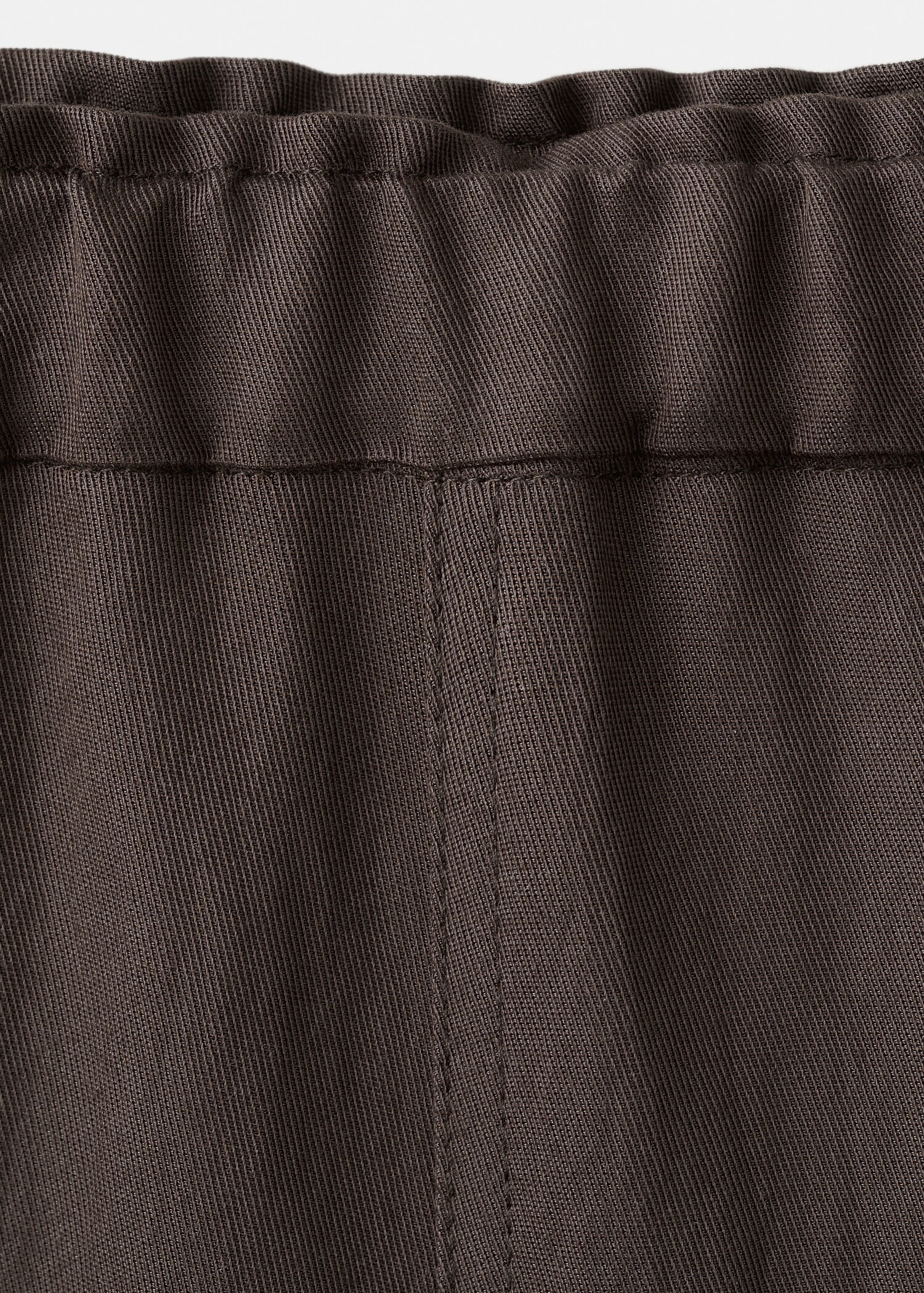 Mid-rise lyocell trousers - Details of the article 0