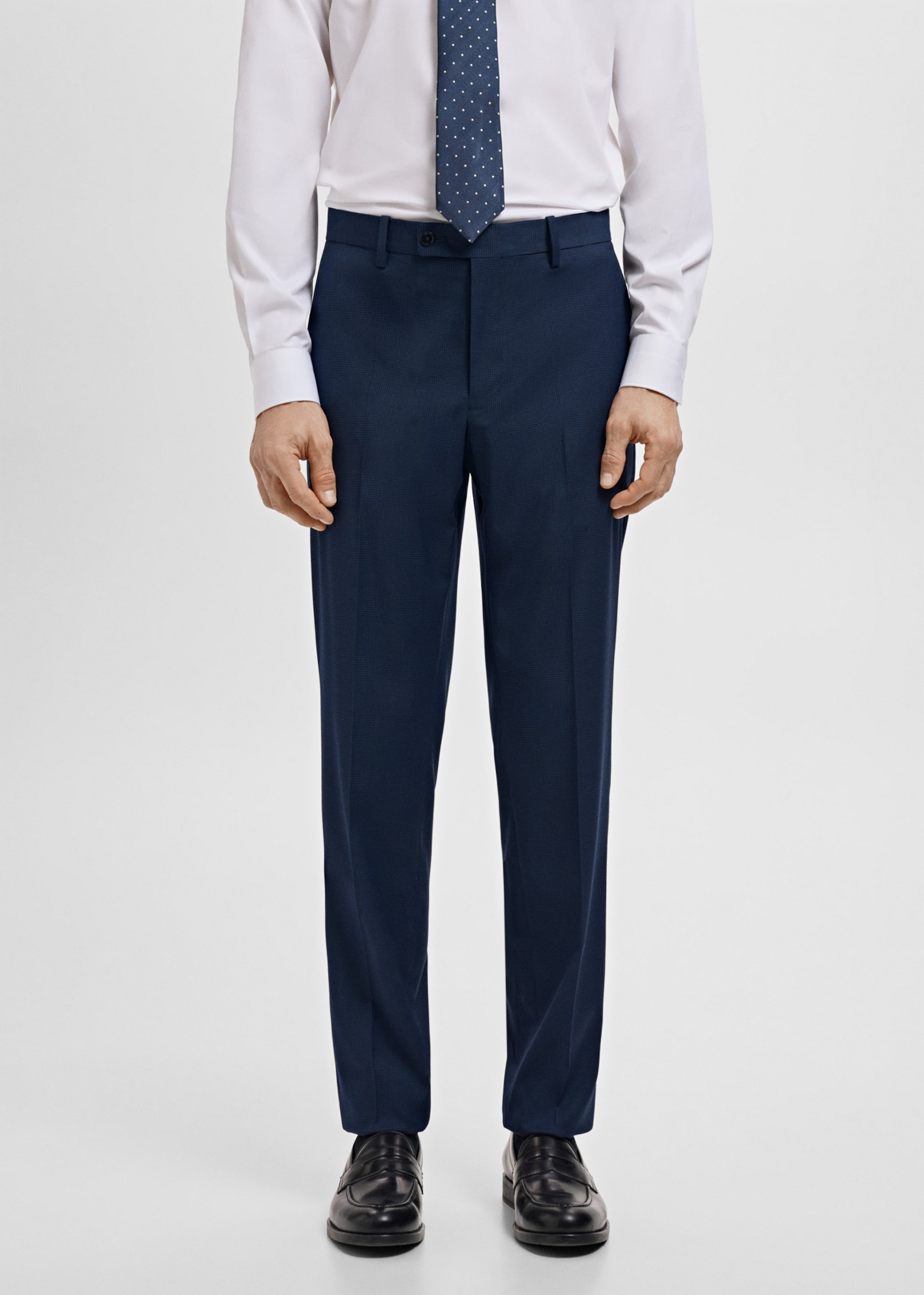 Pantalón traje Milán slim fit - Plano medio, Azul marino oscuro. Ref: 27041223-01.