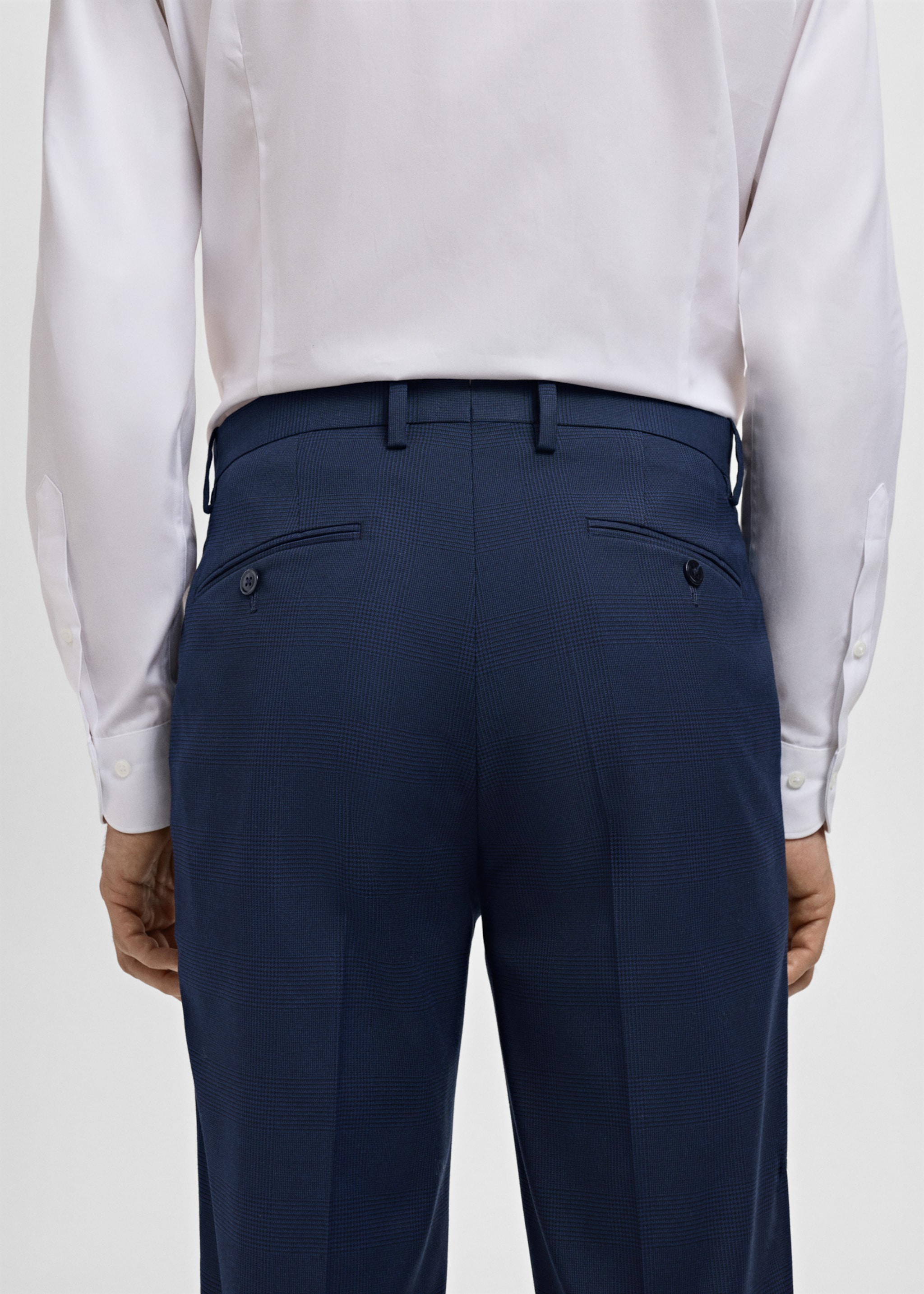 Pantalón traje Milán slim fit - Detalle del artículo 4, Azul marino oscuro. Ref: 27041223-01.