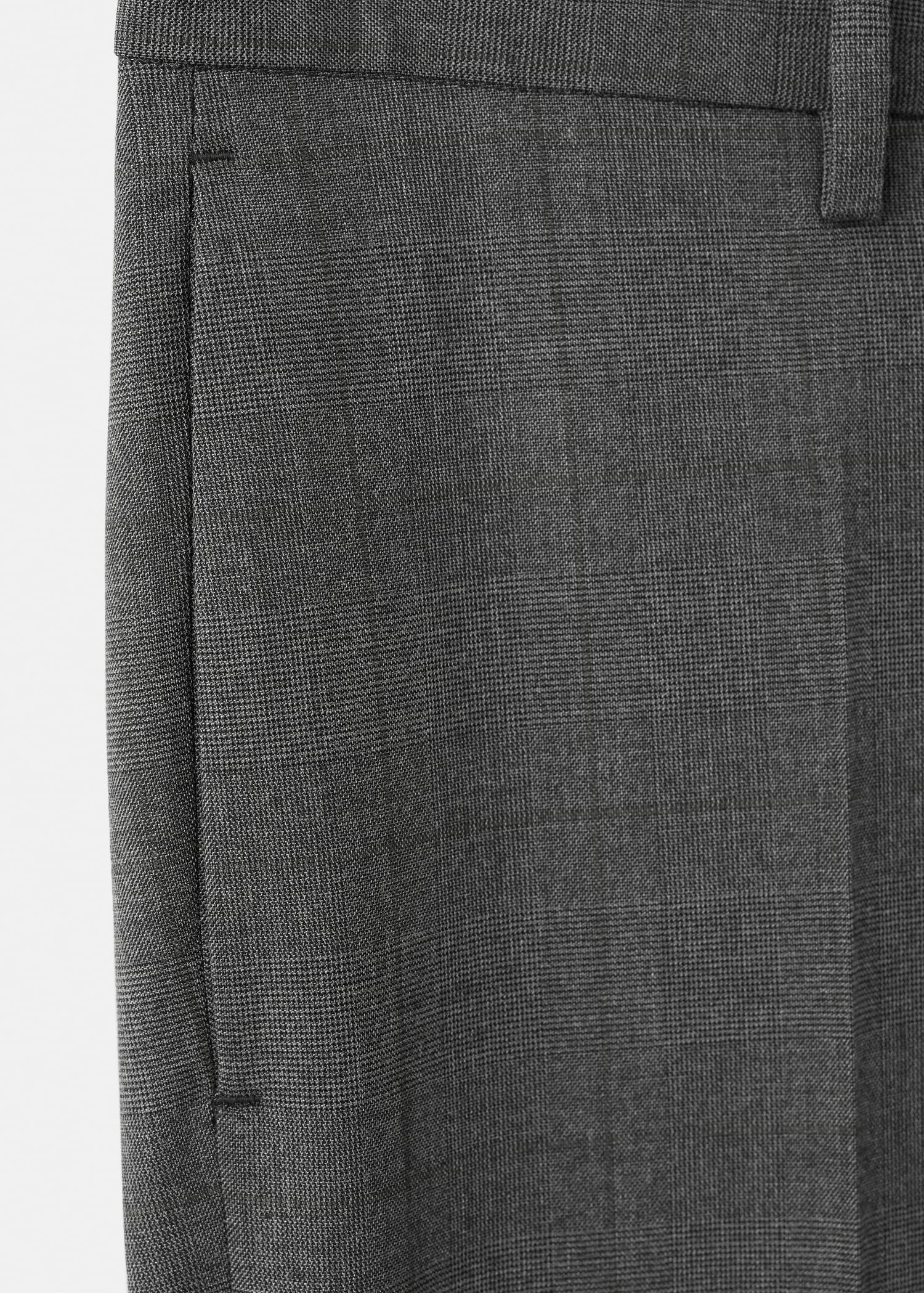 Stretch fabric super slim-fit suit trousers - Details of the article 8