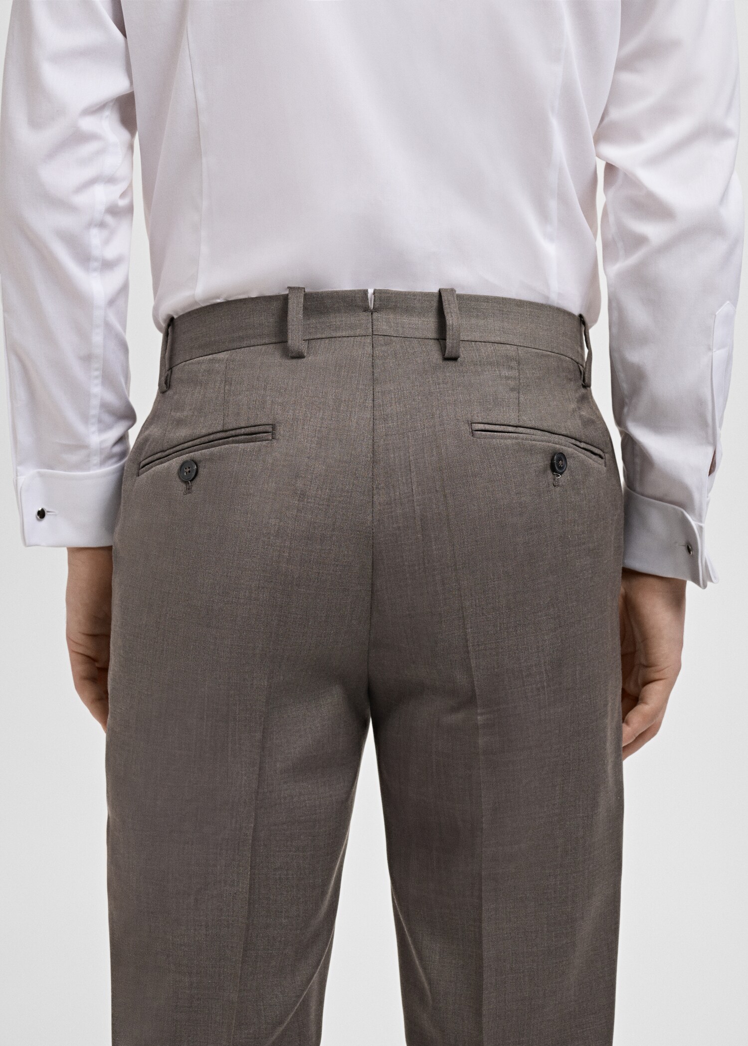 Venice 100% virgin wool suit trousers - Details of the article 3
