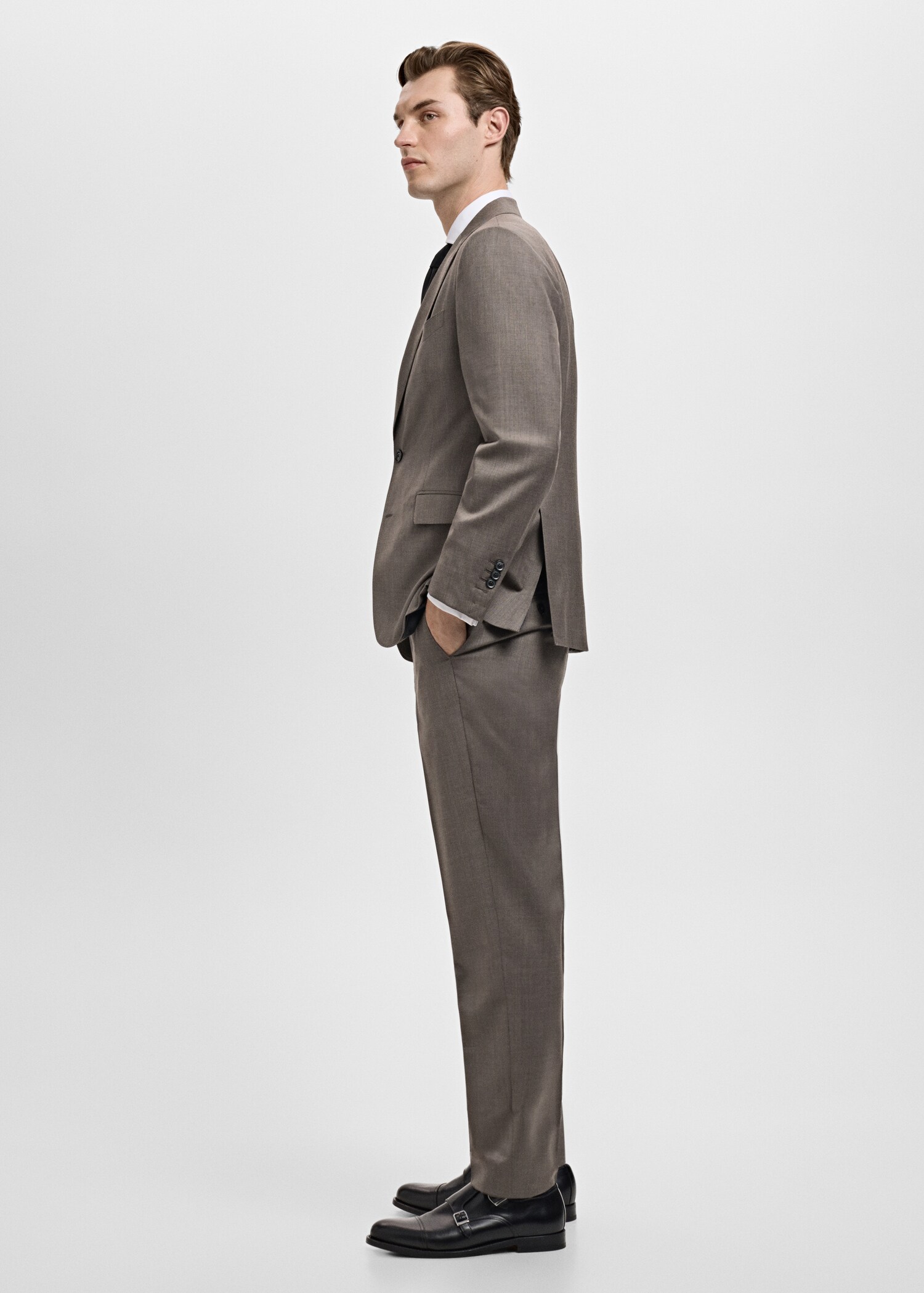 Venice 100% virgin wool suit trousers - Details of the article 4