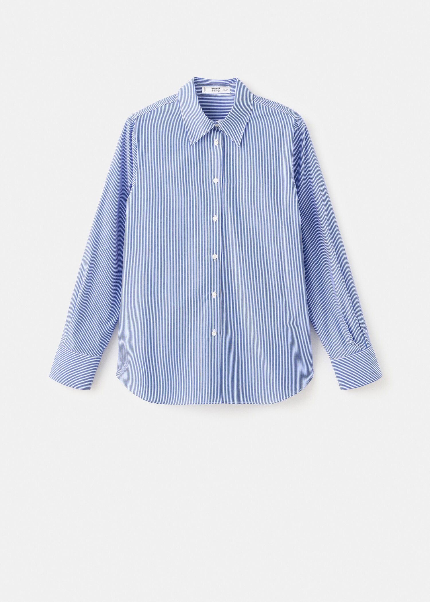 Cotton and lyocell blend straight shirt - Article without model
