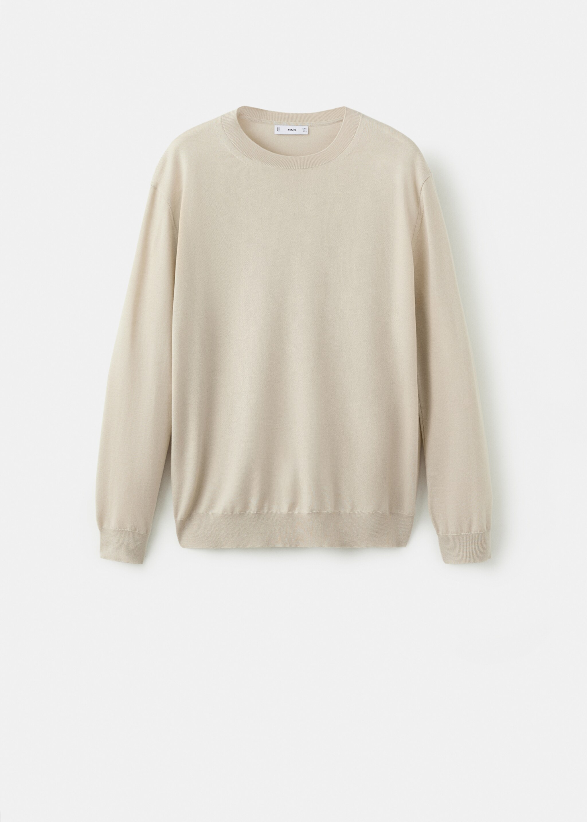 Pull 100 % laine maille fine - Article sans modèle, Beige. Ref: 27041284-01.