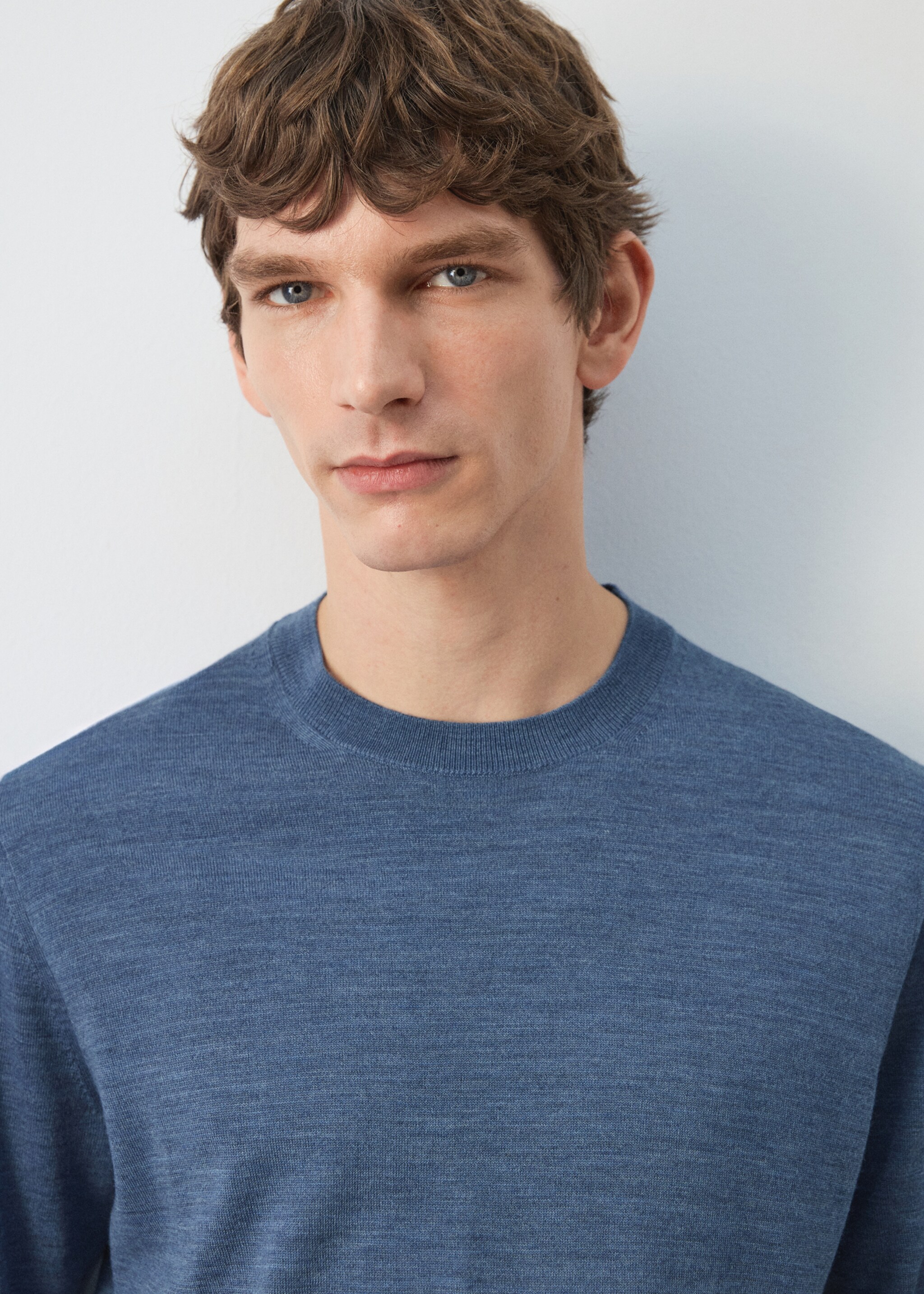 Pull 100 % laine maille fine - Détail de l'article 1, Bleu indigo. Ref: 27041284-01.