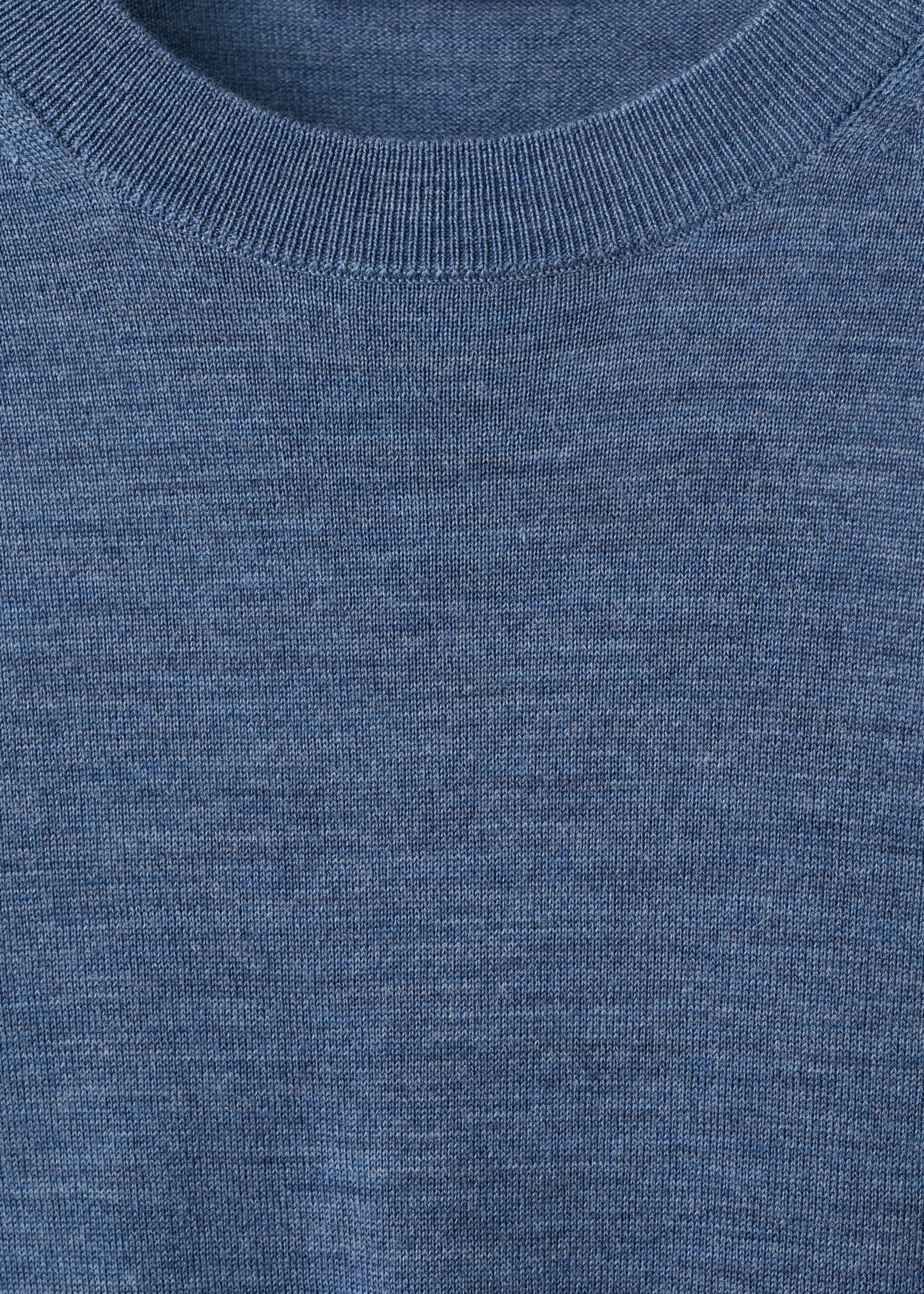 Pull 100 % laine maille fine - Détail de l'article 8, Bleu indigo. Ref: 27041284-01.