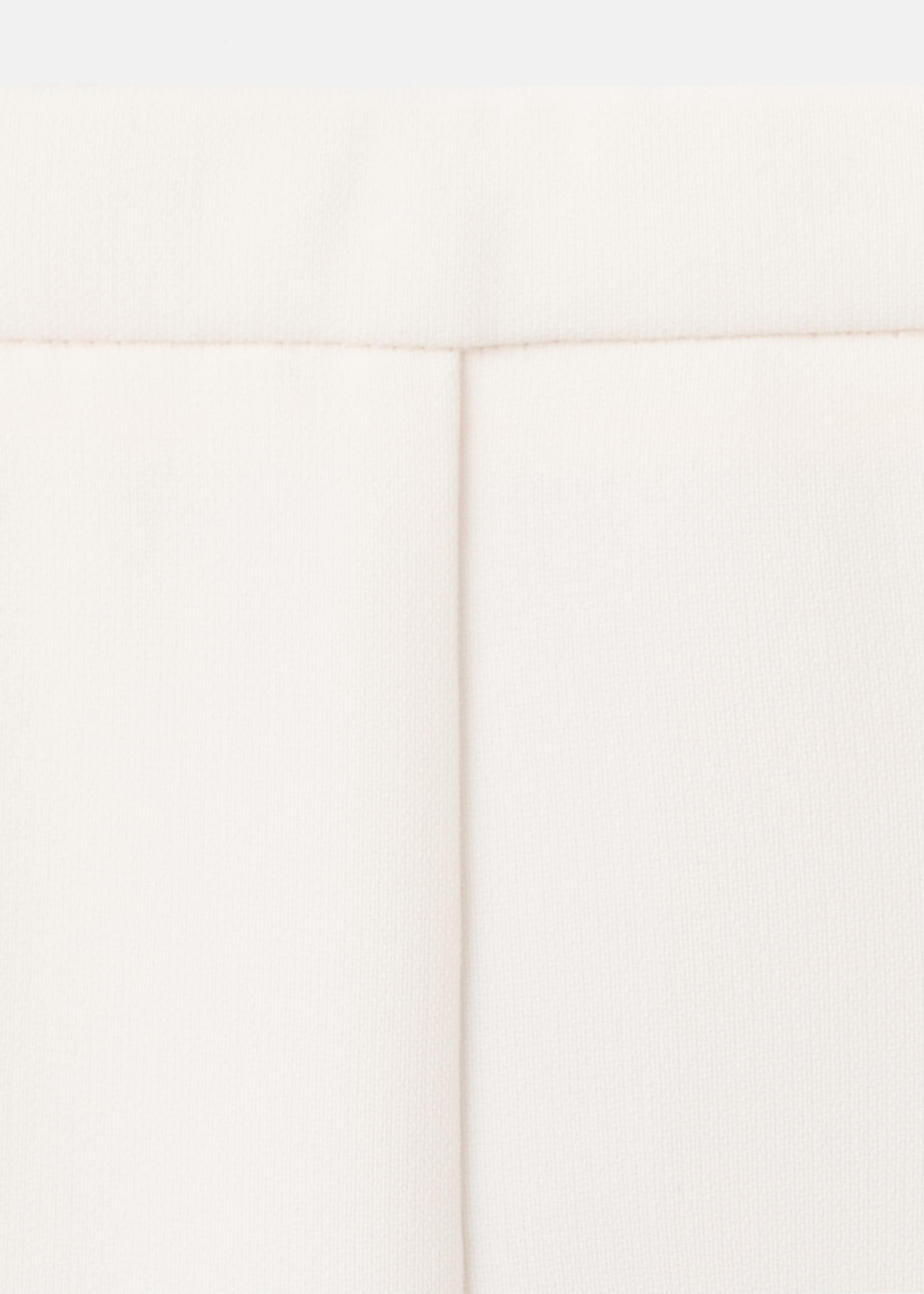 Pantalón traje tiro alto - Detalle del artículo 0, Vainilla. Ref: 27041320-01.