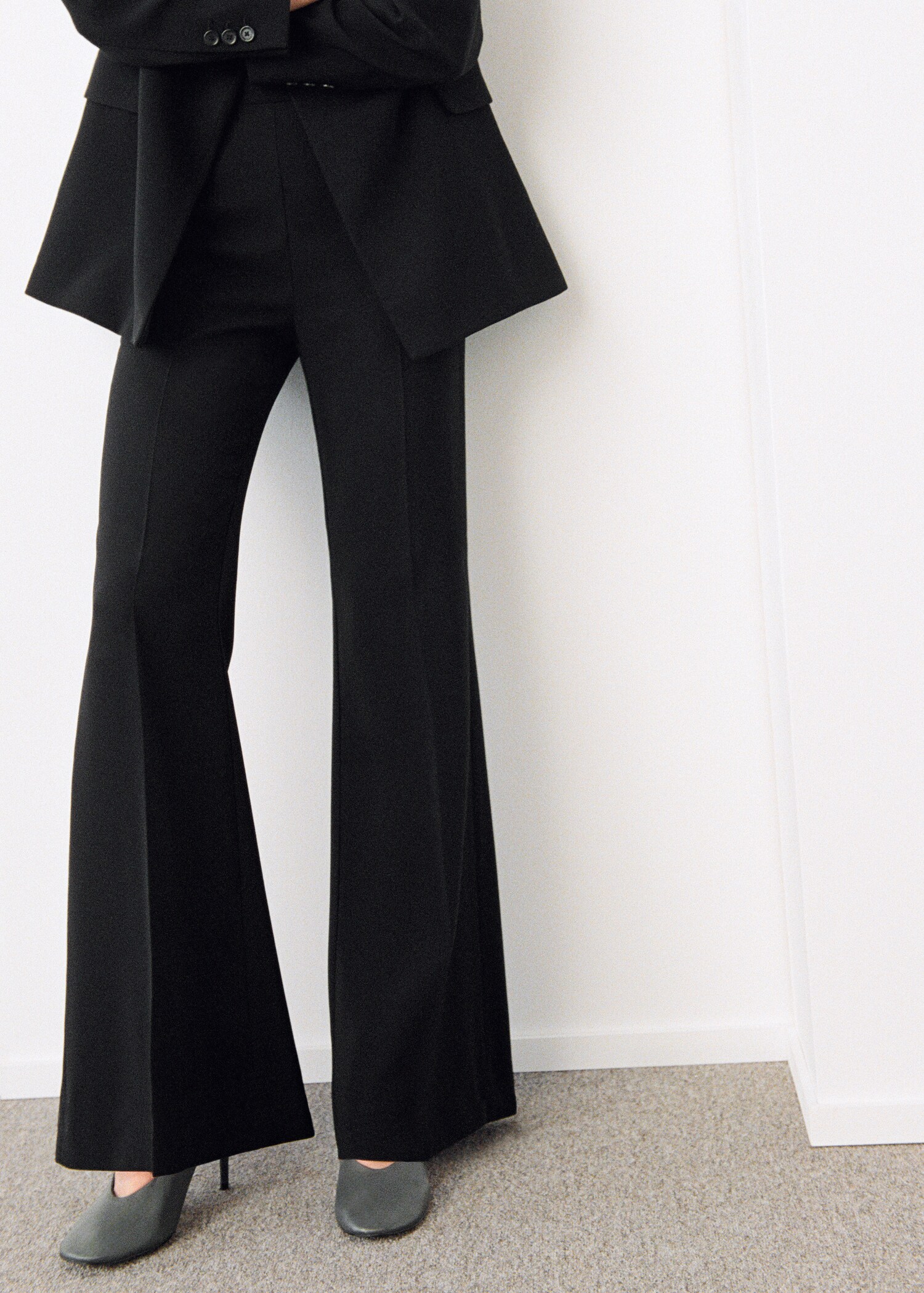 High-waist suits trousers - Medium plane