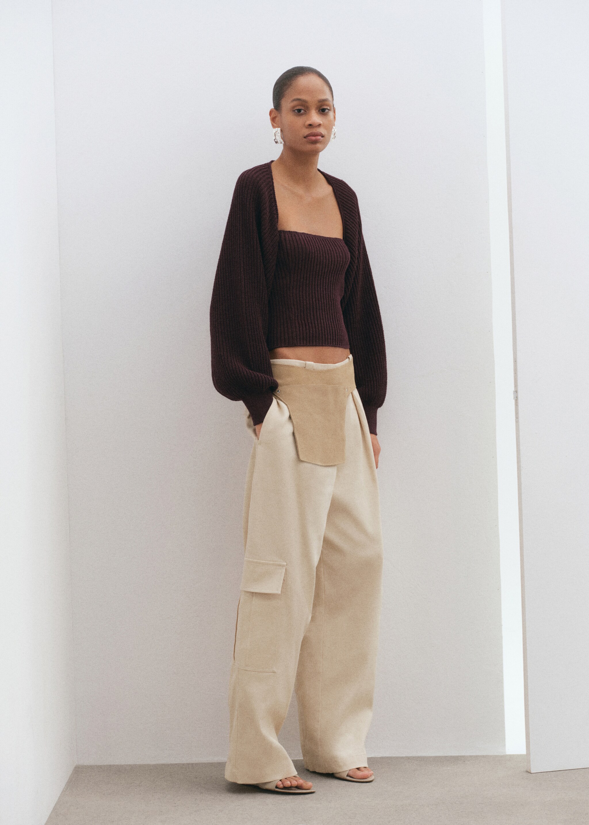 2-piece knit set - General plane, Plum. Ref: 27045841-01.