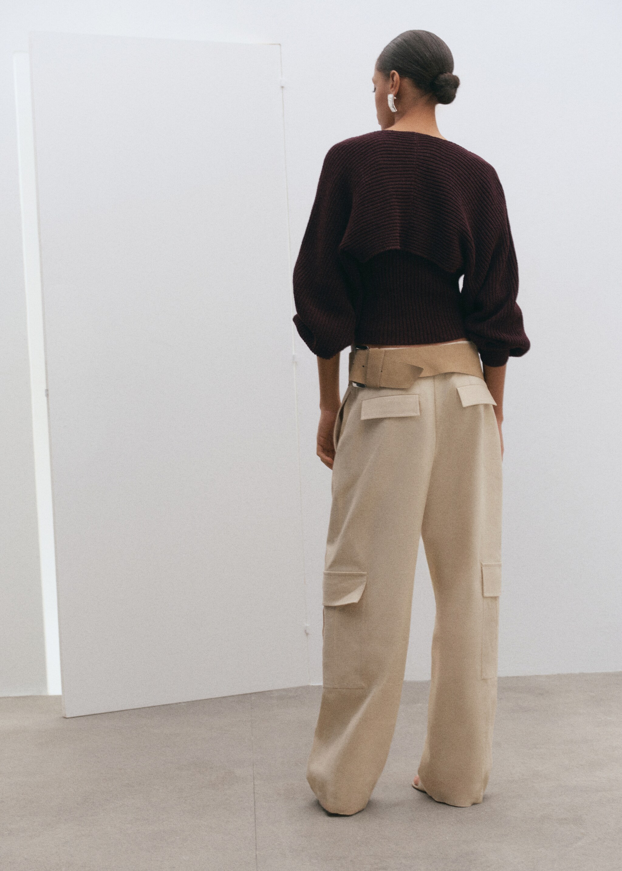 2-piece knit set - Reverse of the article, Plum. Ref: 27045841-01.