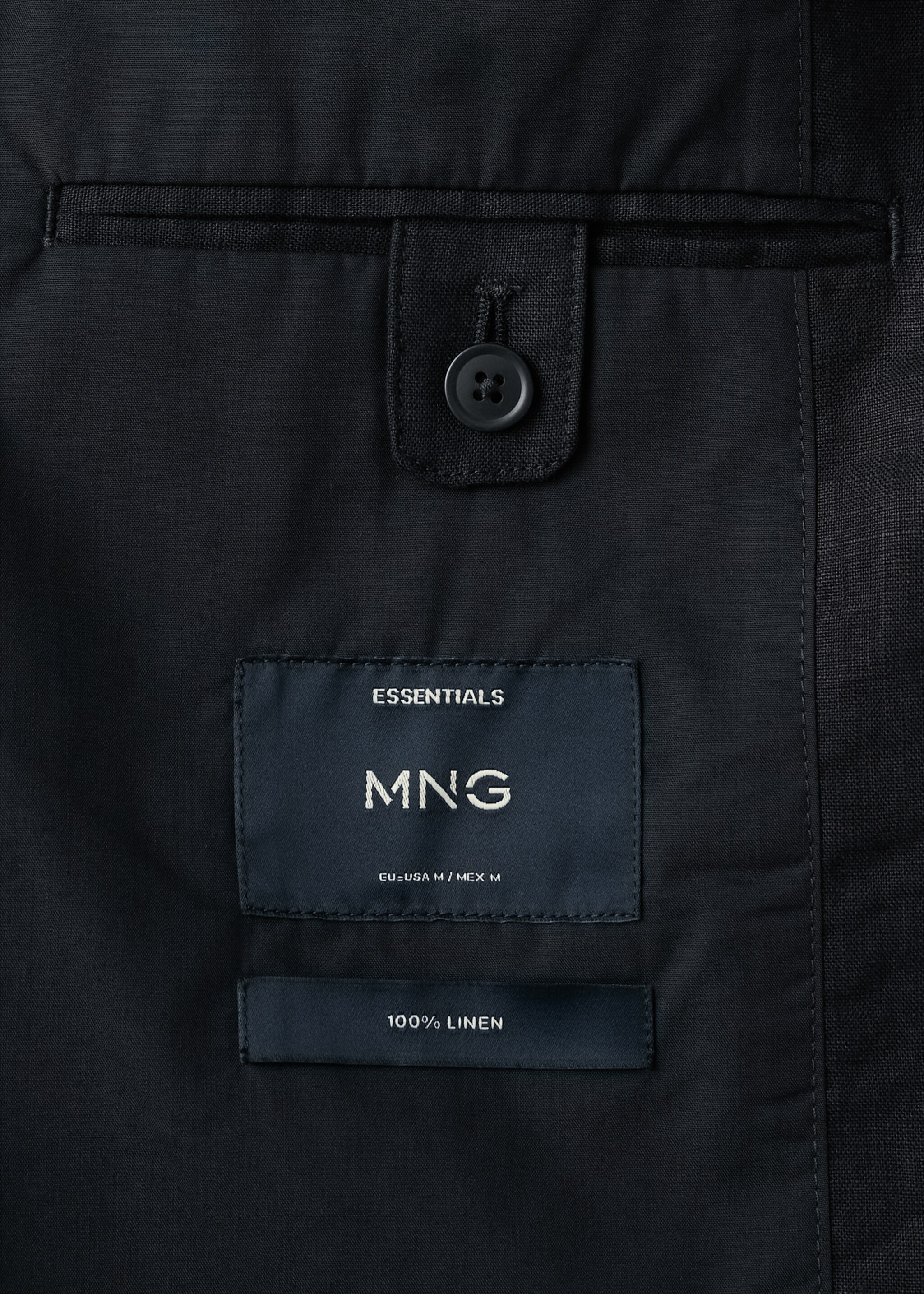 Veste 100 % lin poches - Détail de l'article 0, Bleu marine. Ref: 27045930-01.