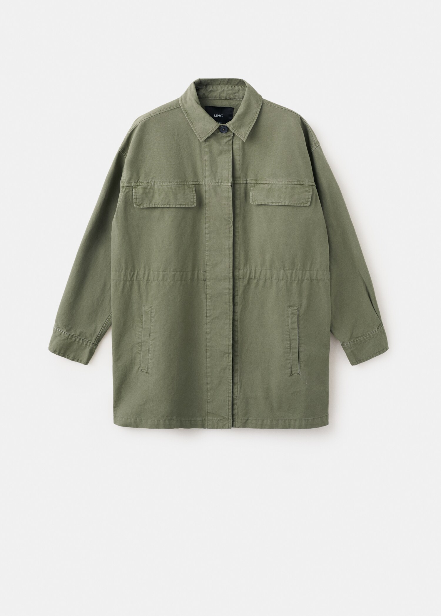 Oversized denim parka - Article without model