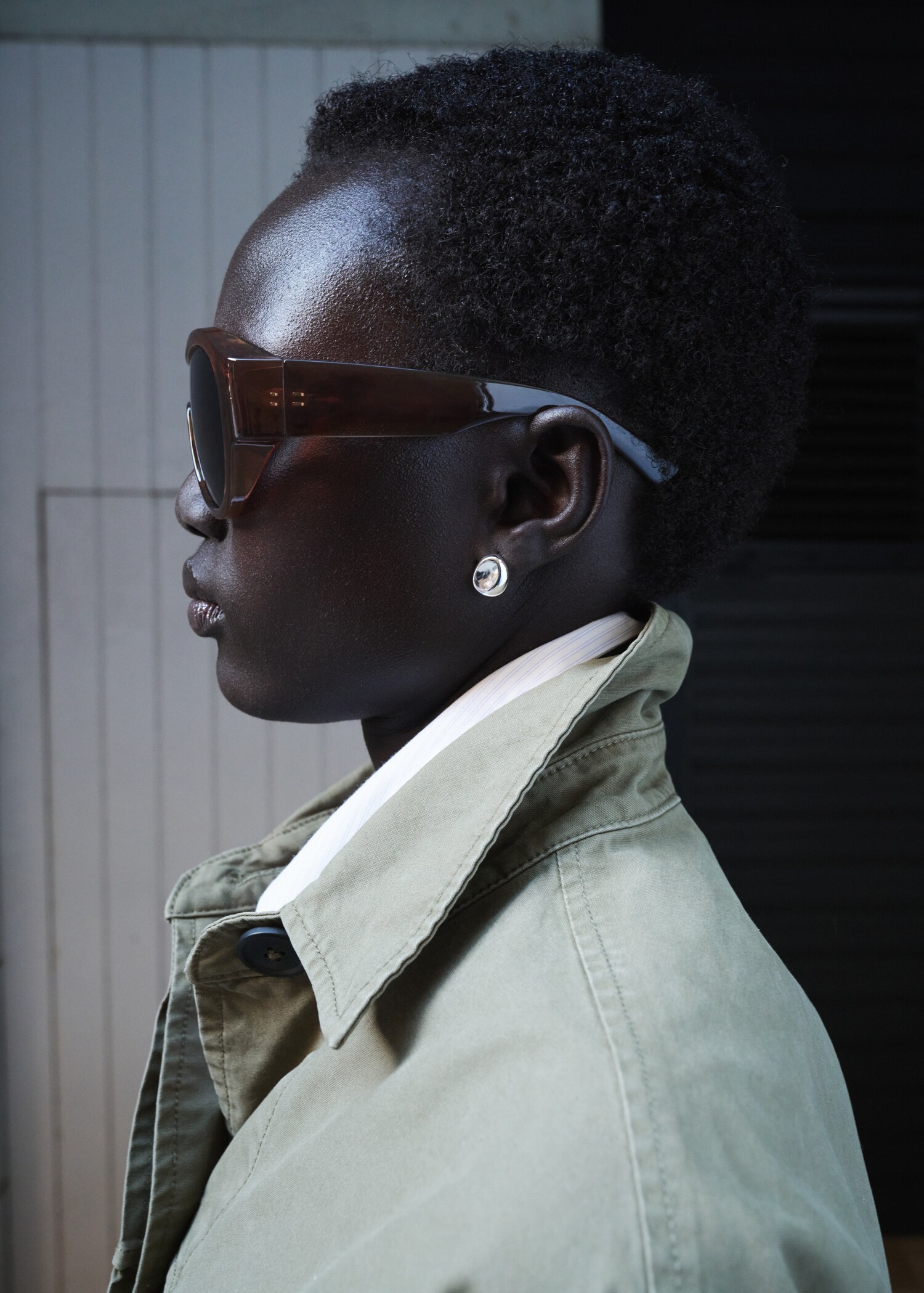 Oversized denim parka - Details of the article 1