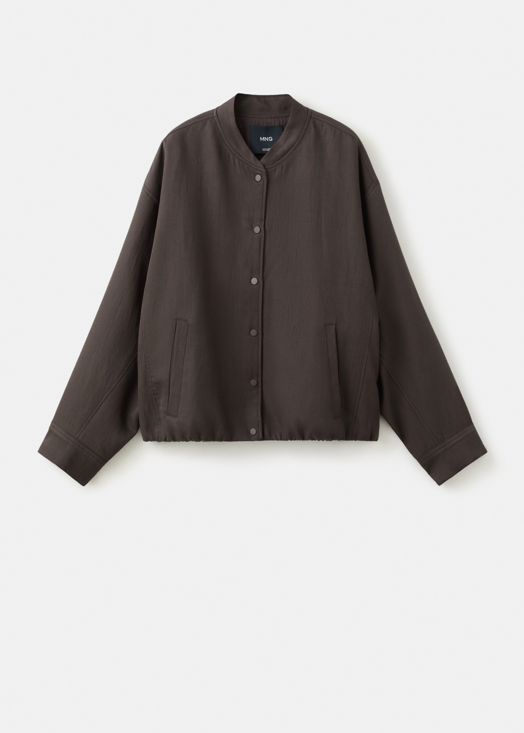 Lyocell bomber jacket - Article without model, Purple. Ref: 27046346-01.