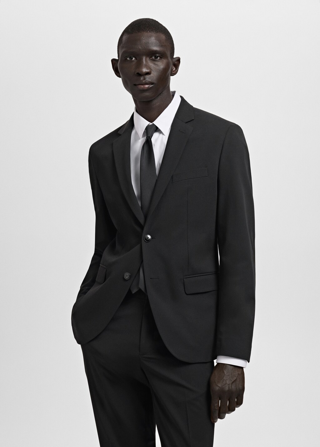 Super slim-fit suit jacket stretch fabric