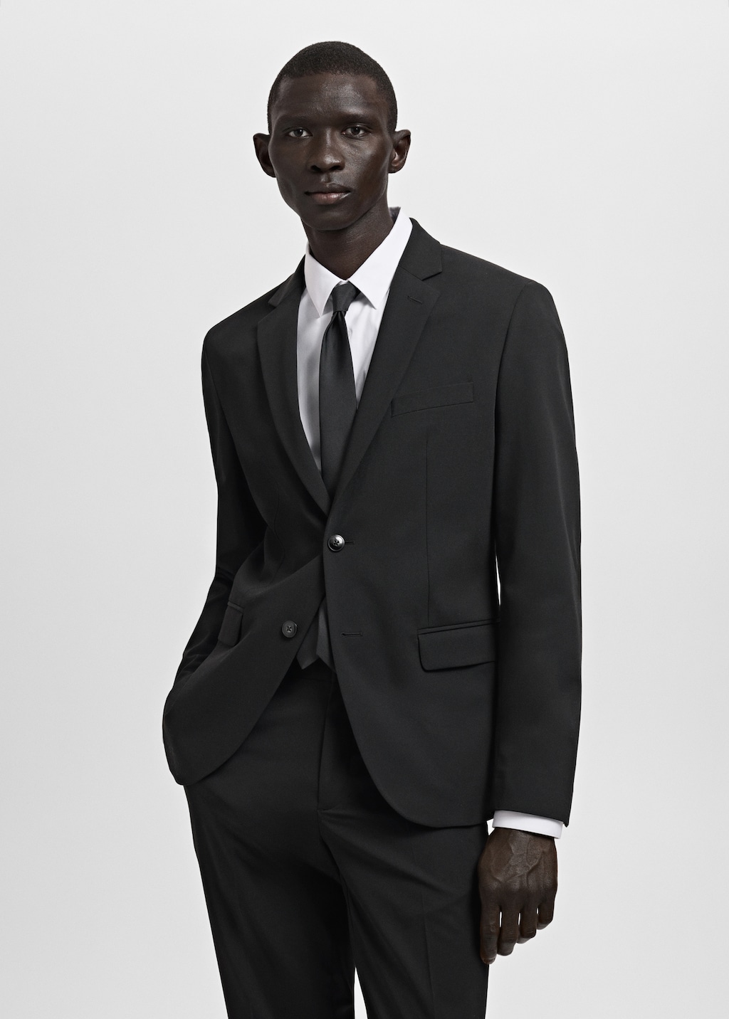 Super slim-fit suit jacket stretch fabric