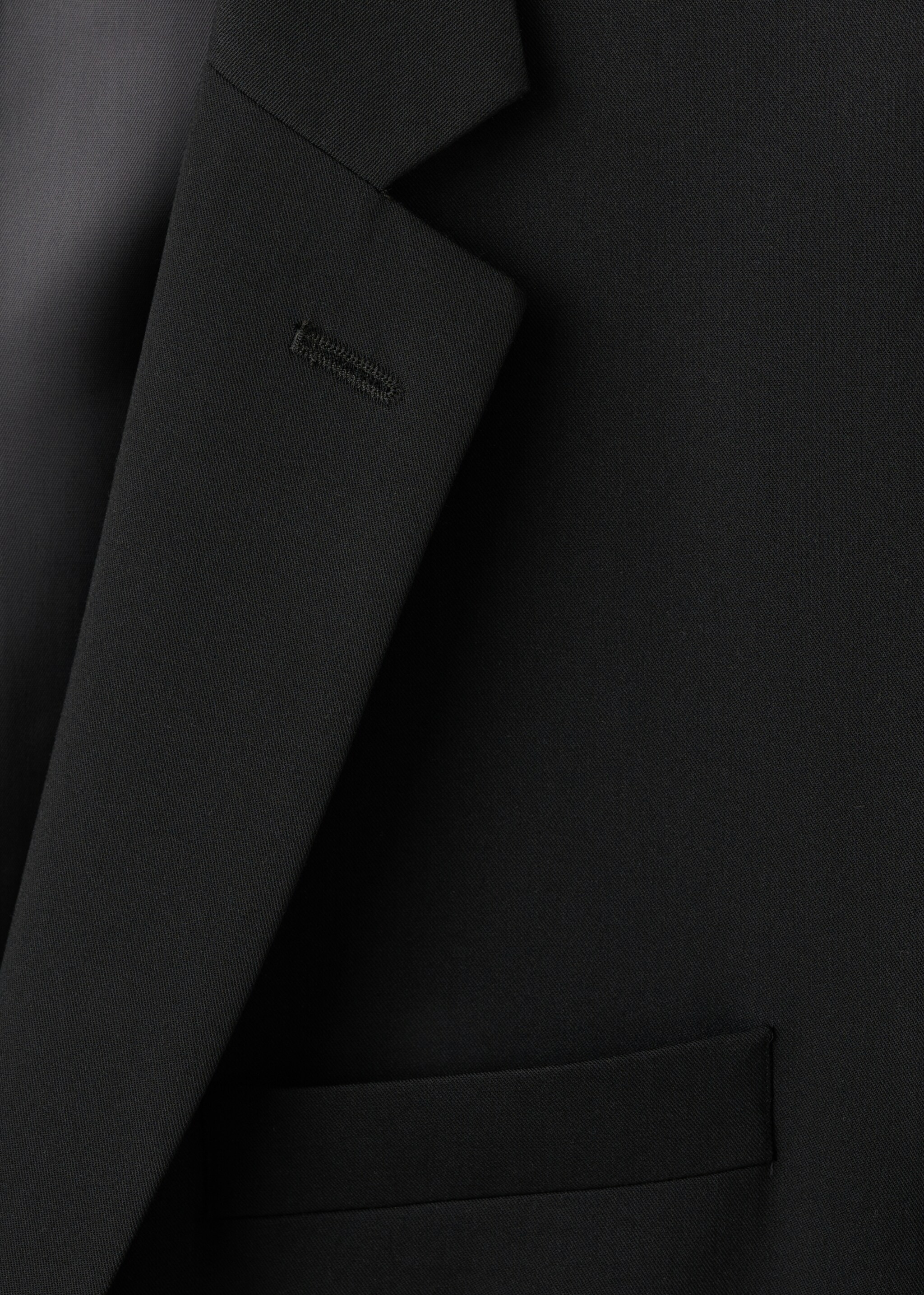 Super slim-fit suit jacket in stretch fabric - Details of the article 0, Black. Ref: 27051194-02.