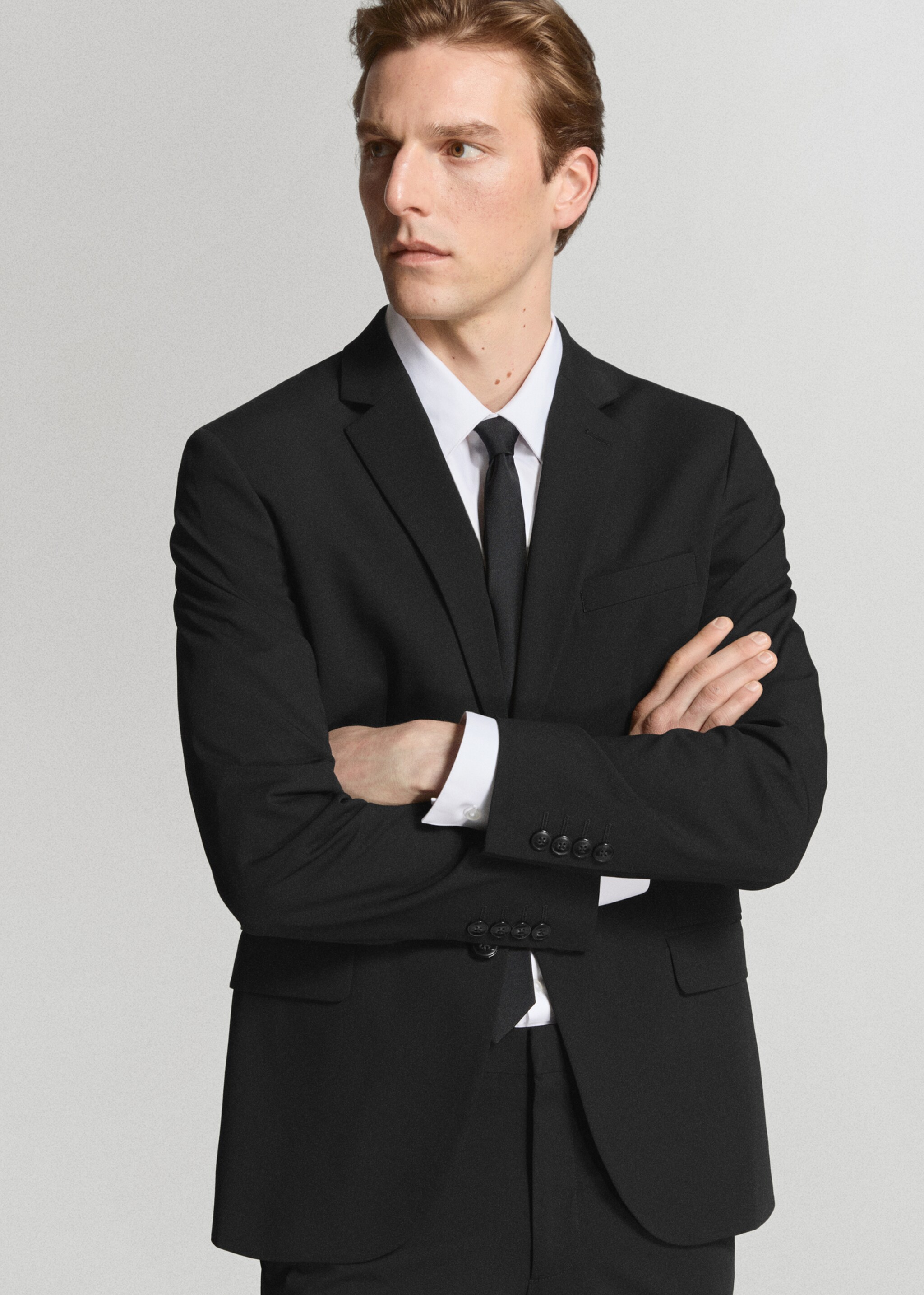 Veste costume París super slim-fit - Détail de l'article 3, Noir. Ref: 27051194-02.