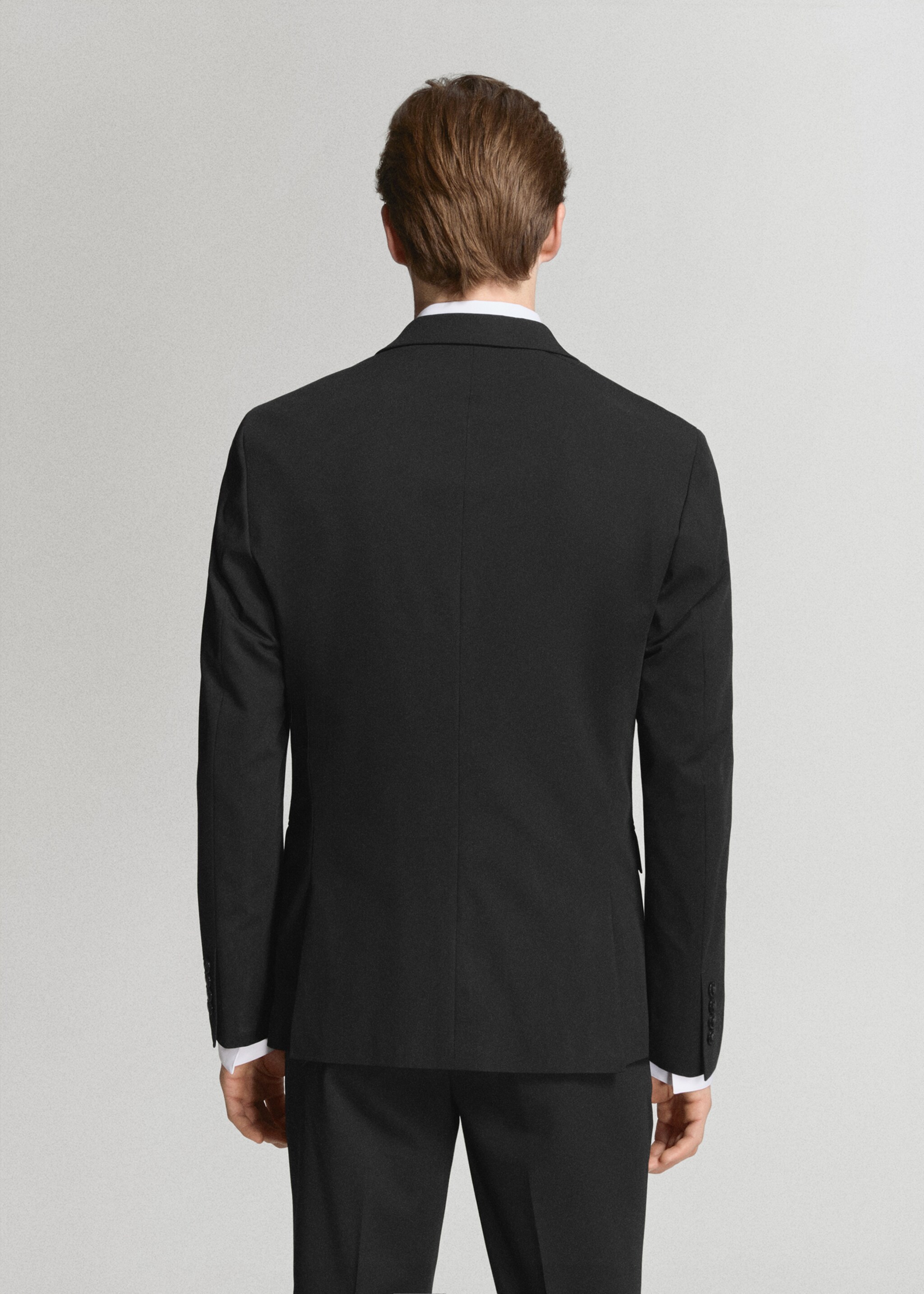 Veste costume París super slim-fit - Verso de l’article, Noir. Ref: 27051194-02.