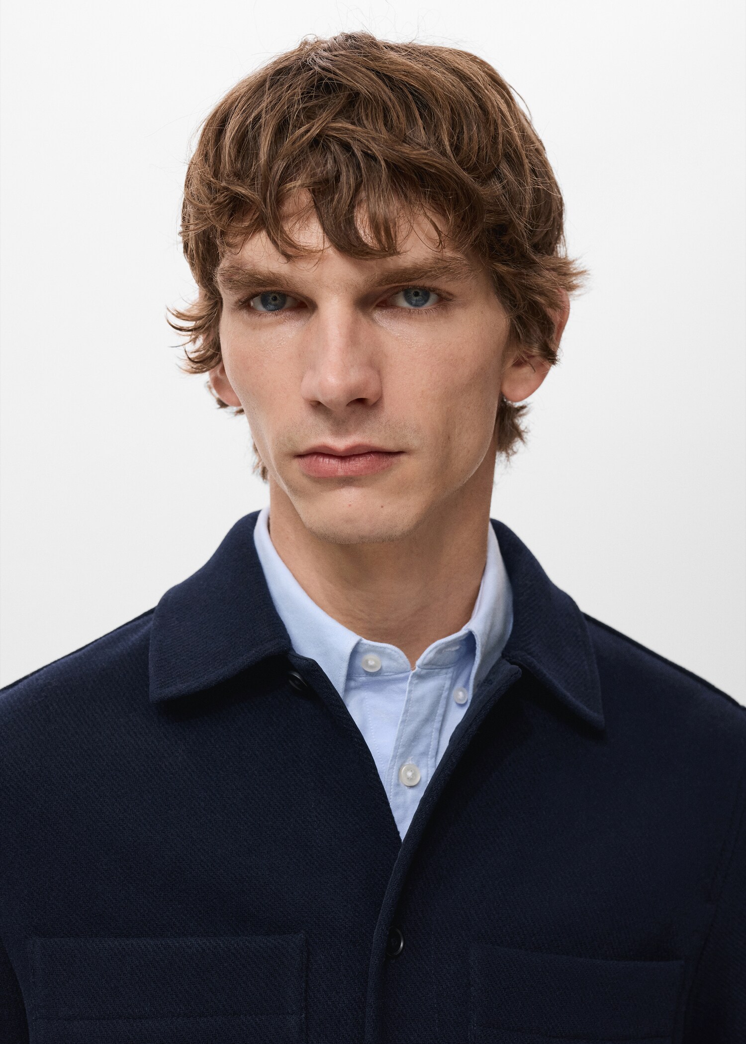 Wool-blend jacket with pockets - Details of the article 1