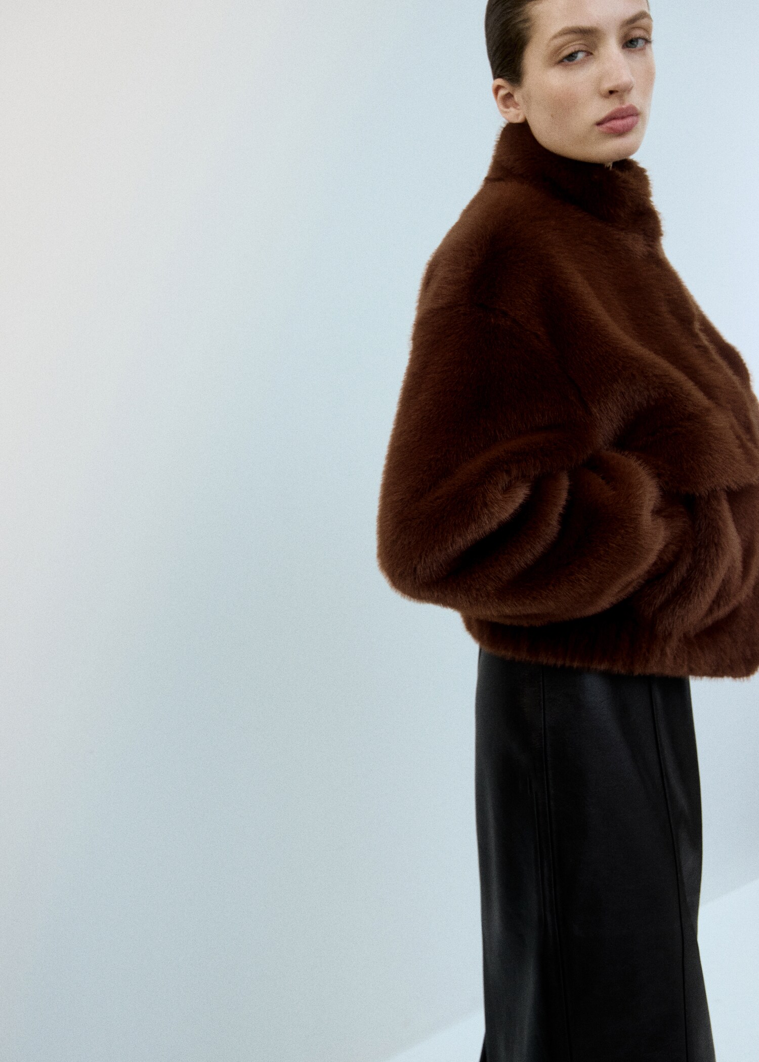Faux-fur jacket with pockets - Details of the article 4