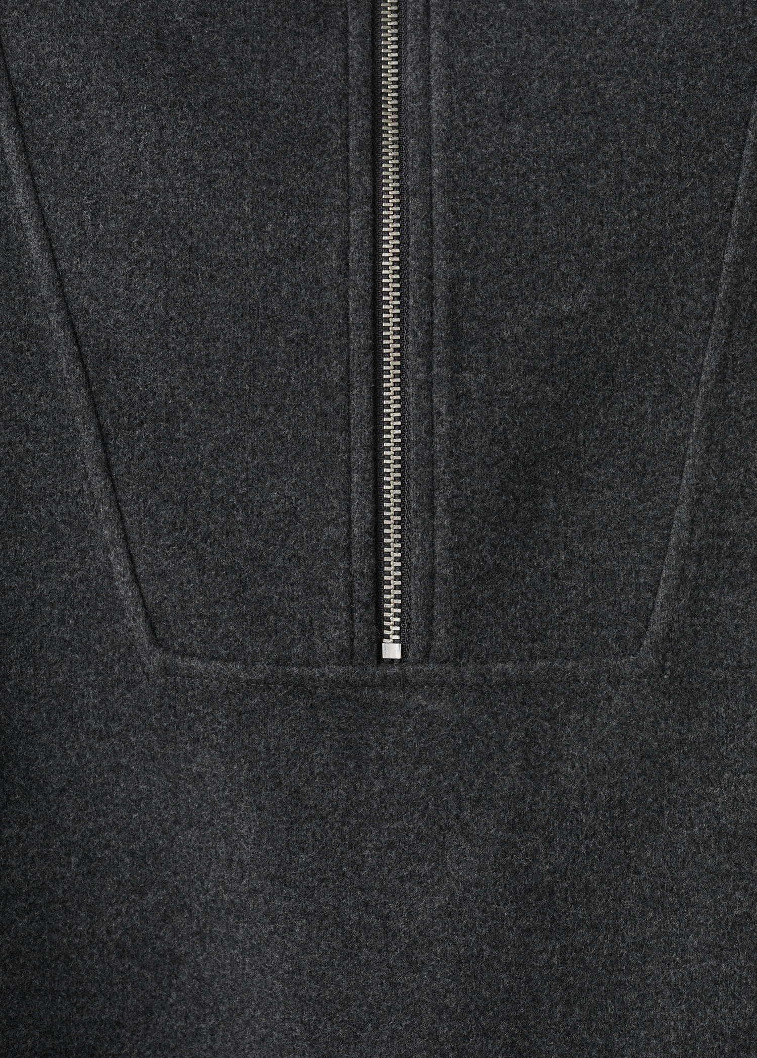Turtleneck sweatshirt with zip - Details of the article 0