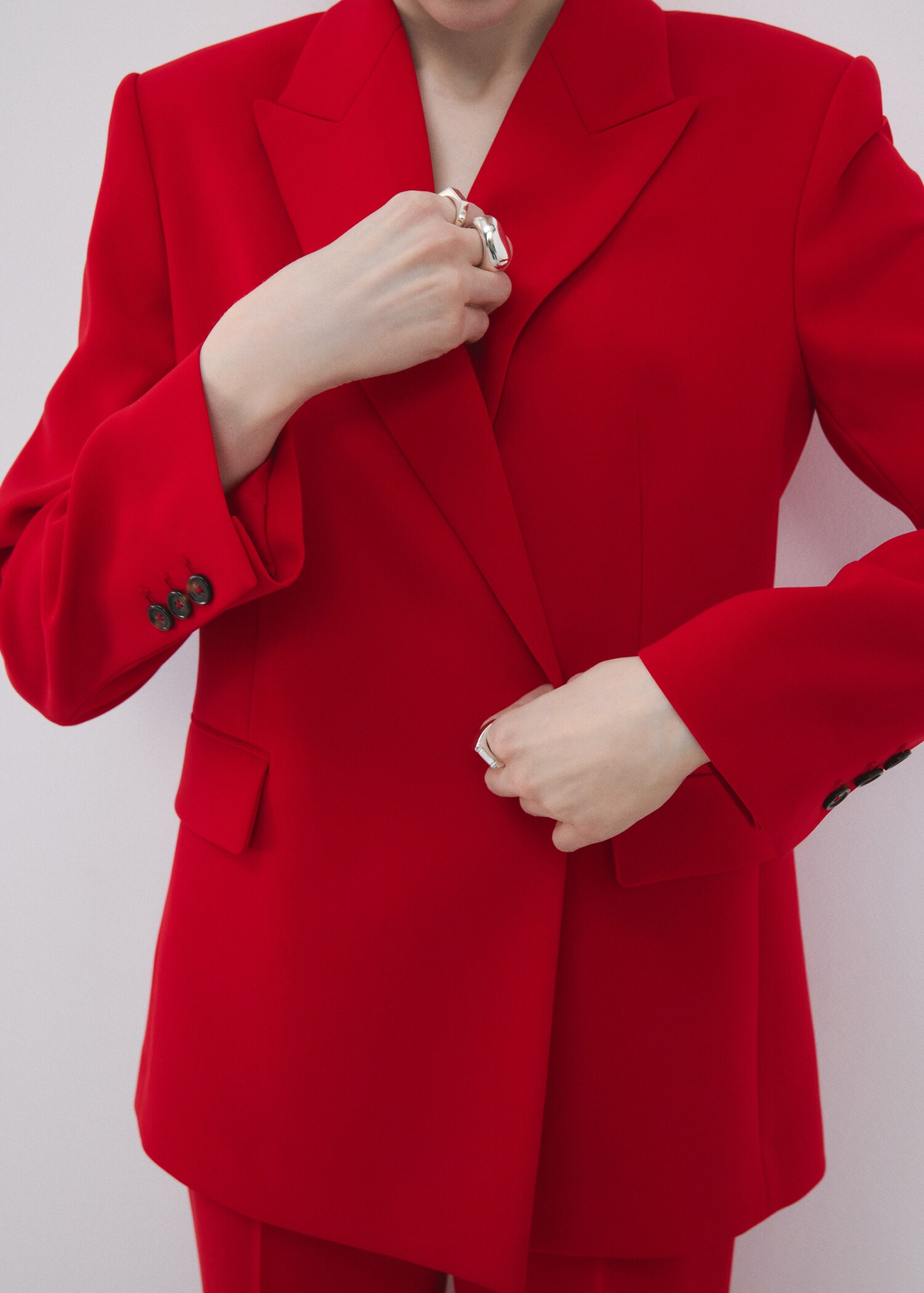 Suit jacket with scarf - Medium plane