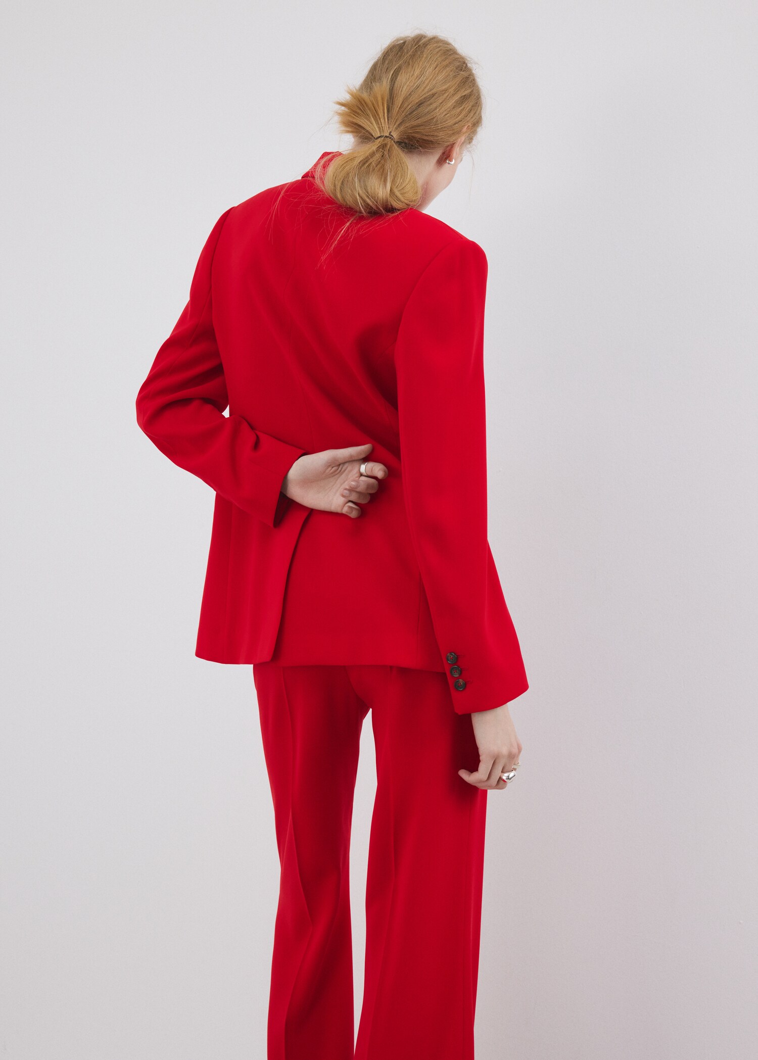 Suit jacket with scarf - Reverse of the article