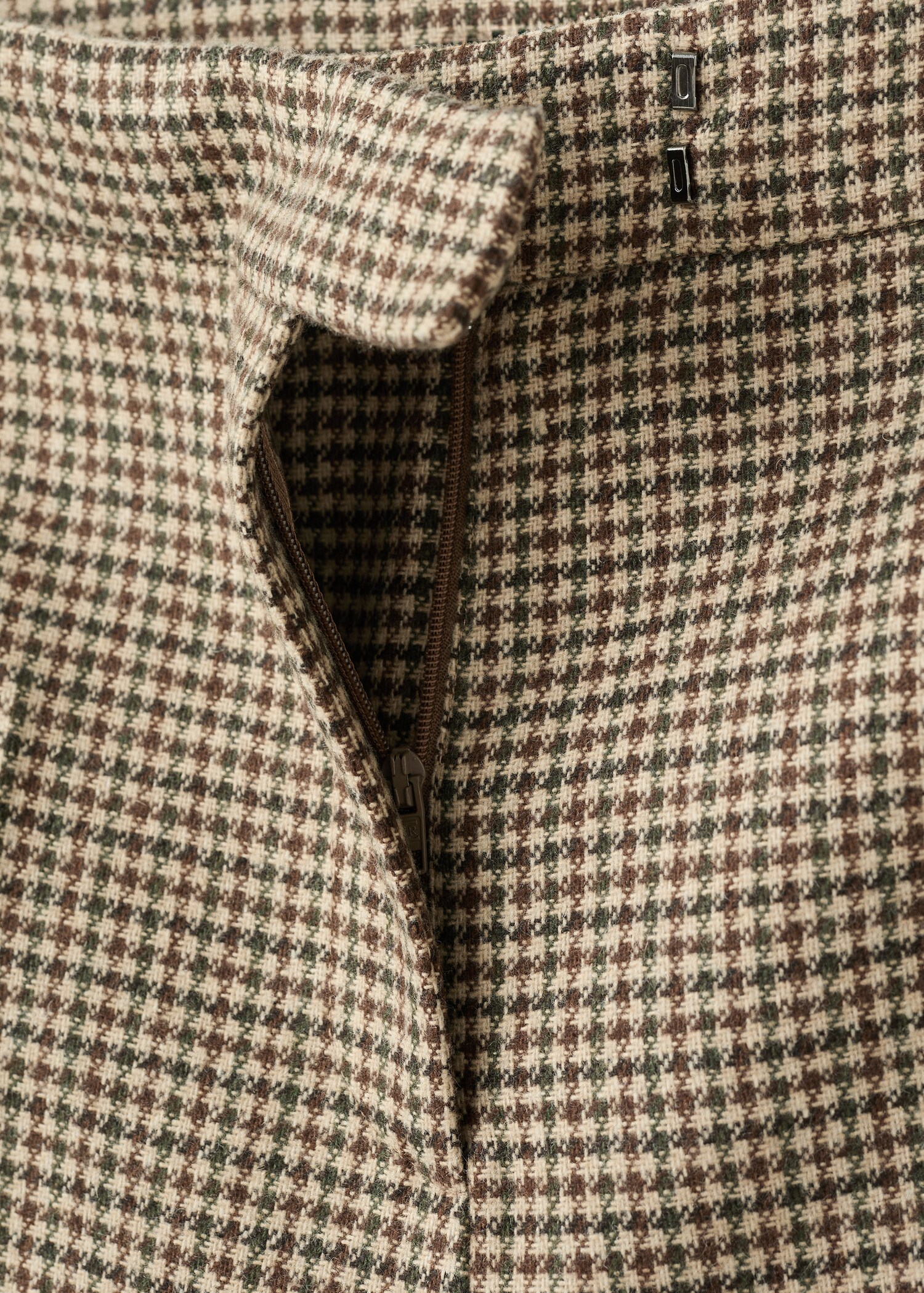 Houndstooth wool-blend trousers - Details of the article 8