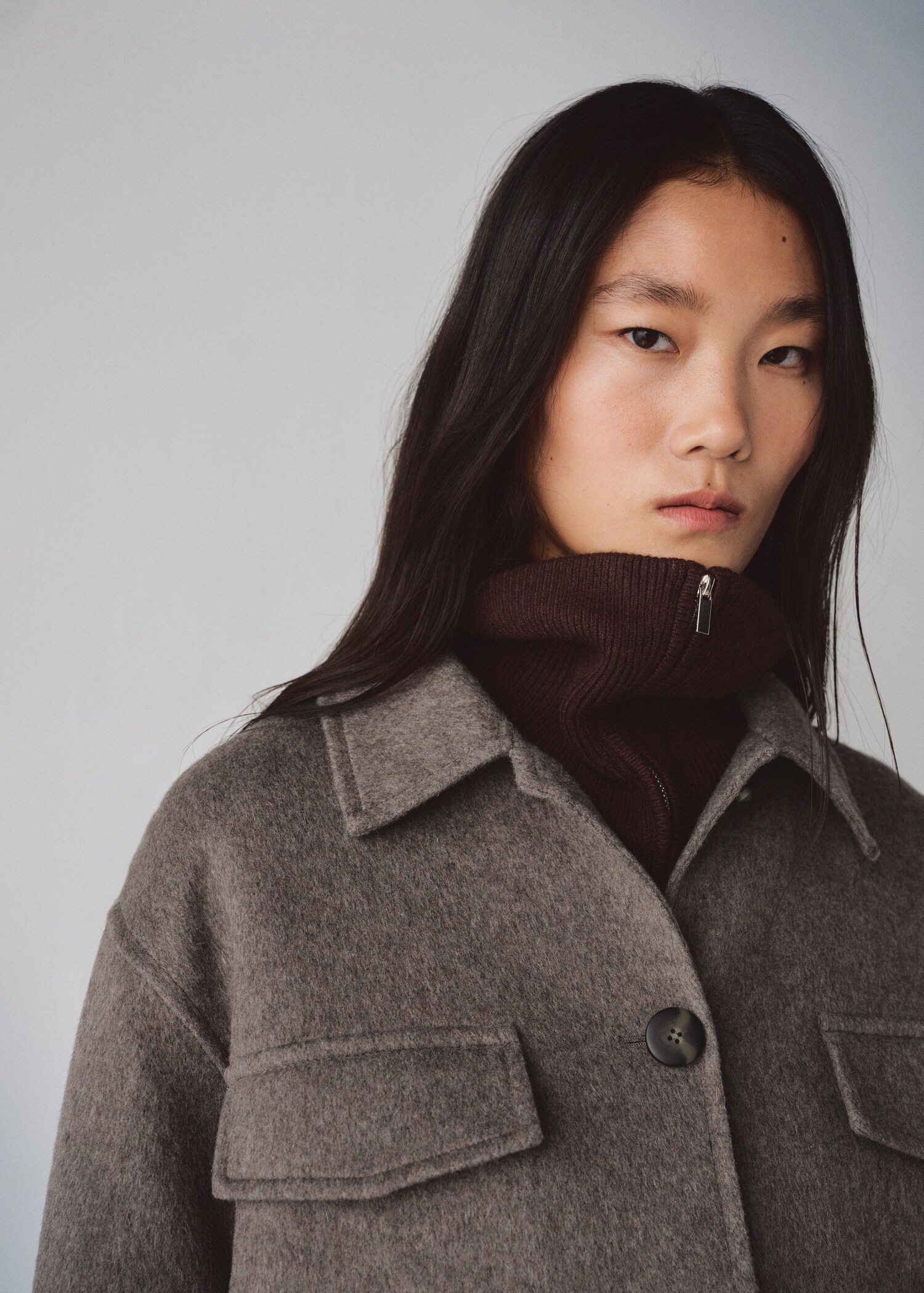 Chaqueta lana bolsillos - Detalle del artículo 1